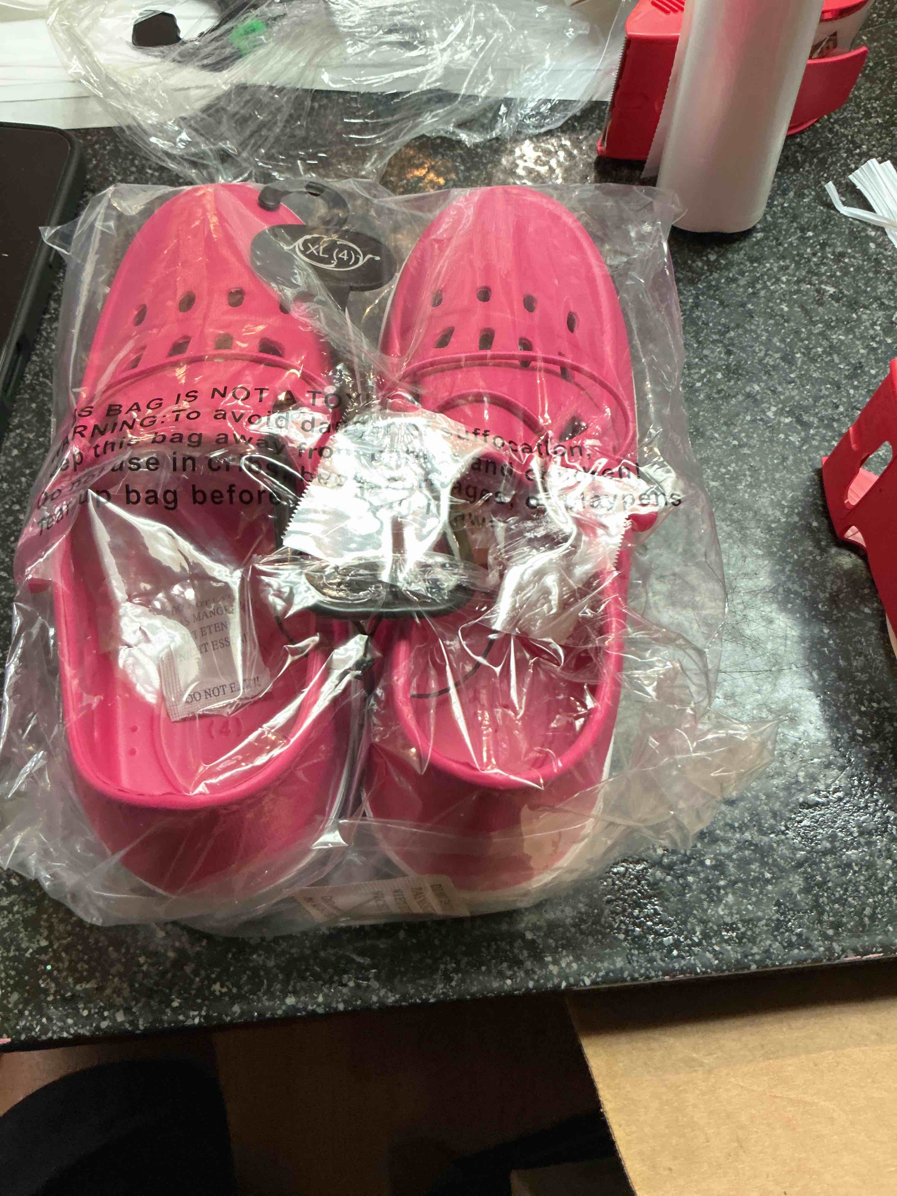 Girls Pink Shoes Size - XL 4  
