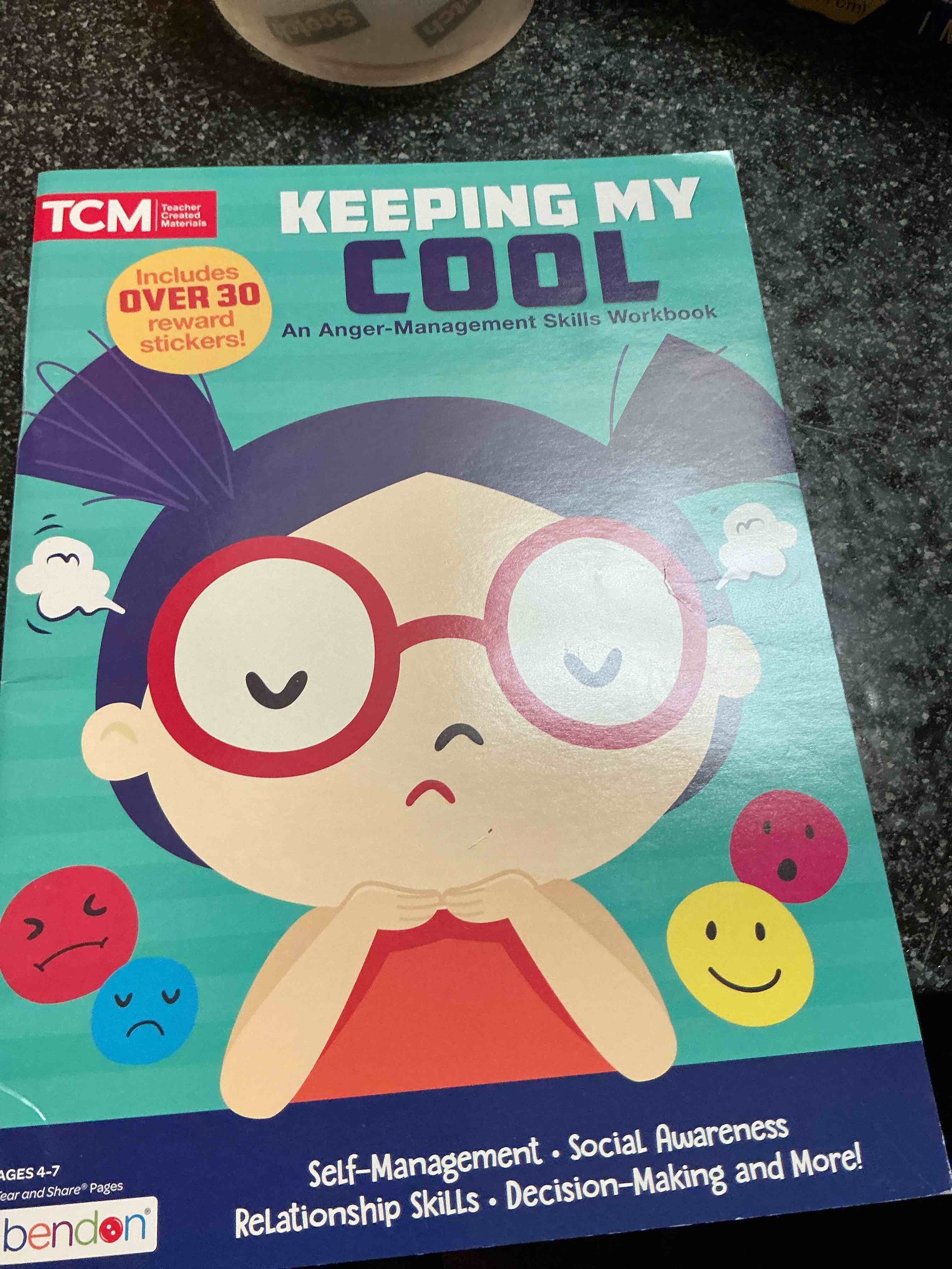 TCM Keeping My Cool An Anger Management Skills Workbook 