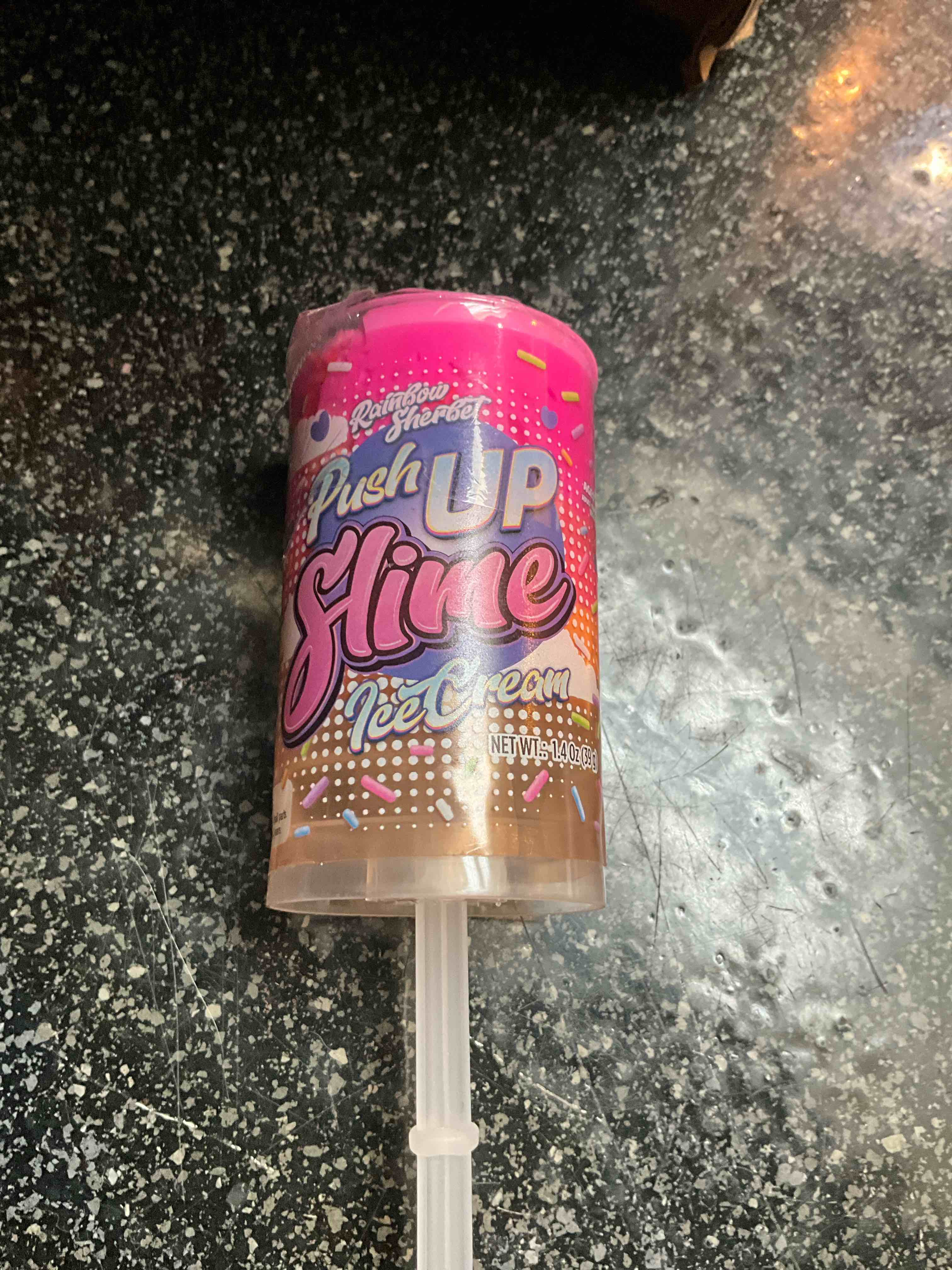 Push Up Slime - Ice Cream - Rainbow Sherbet 