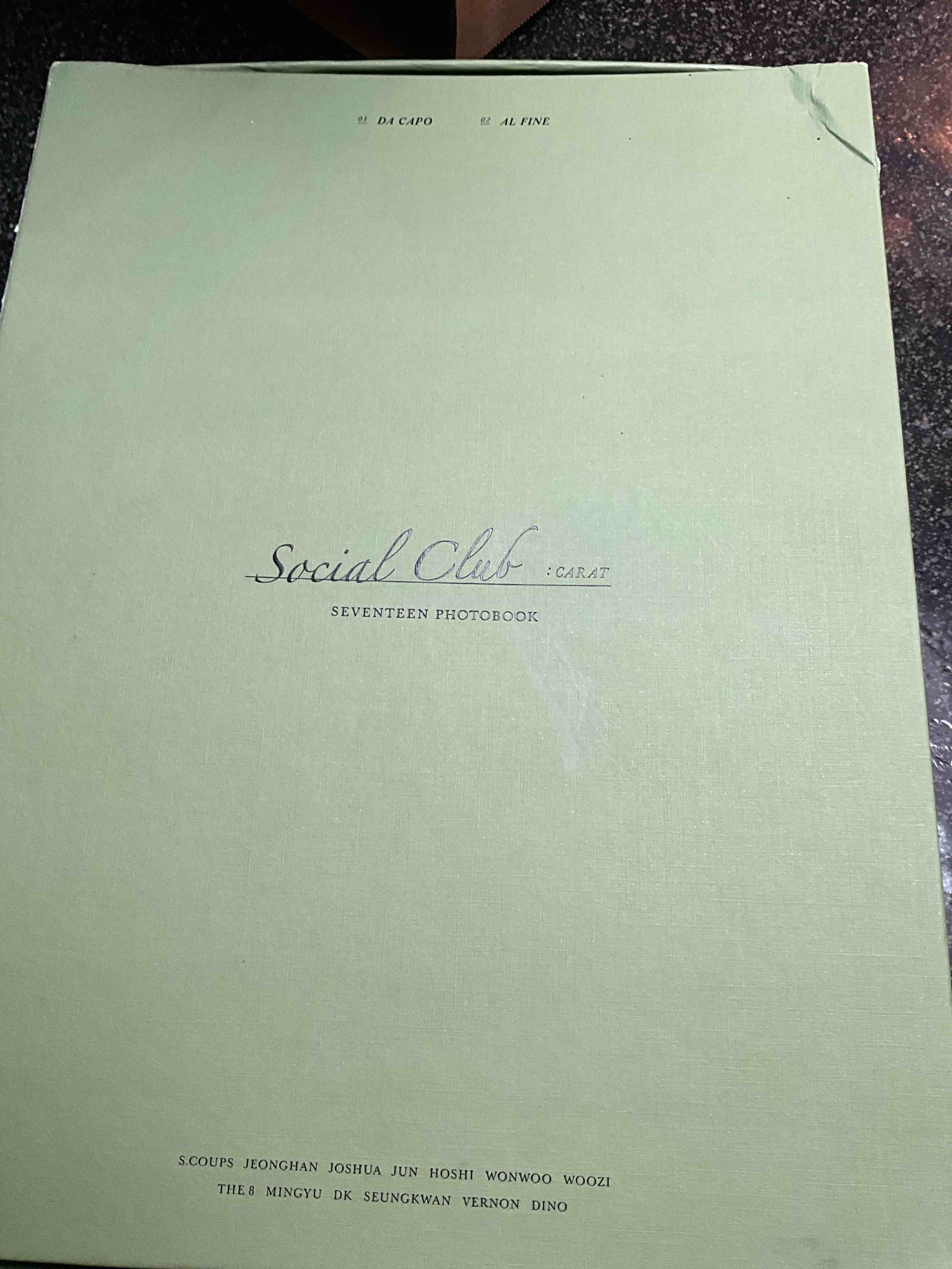 Seventeen. Photobook - Social Club - 2021 Pedis Entertainment & Hyde - Seventeen Photobook 