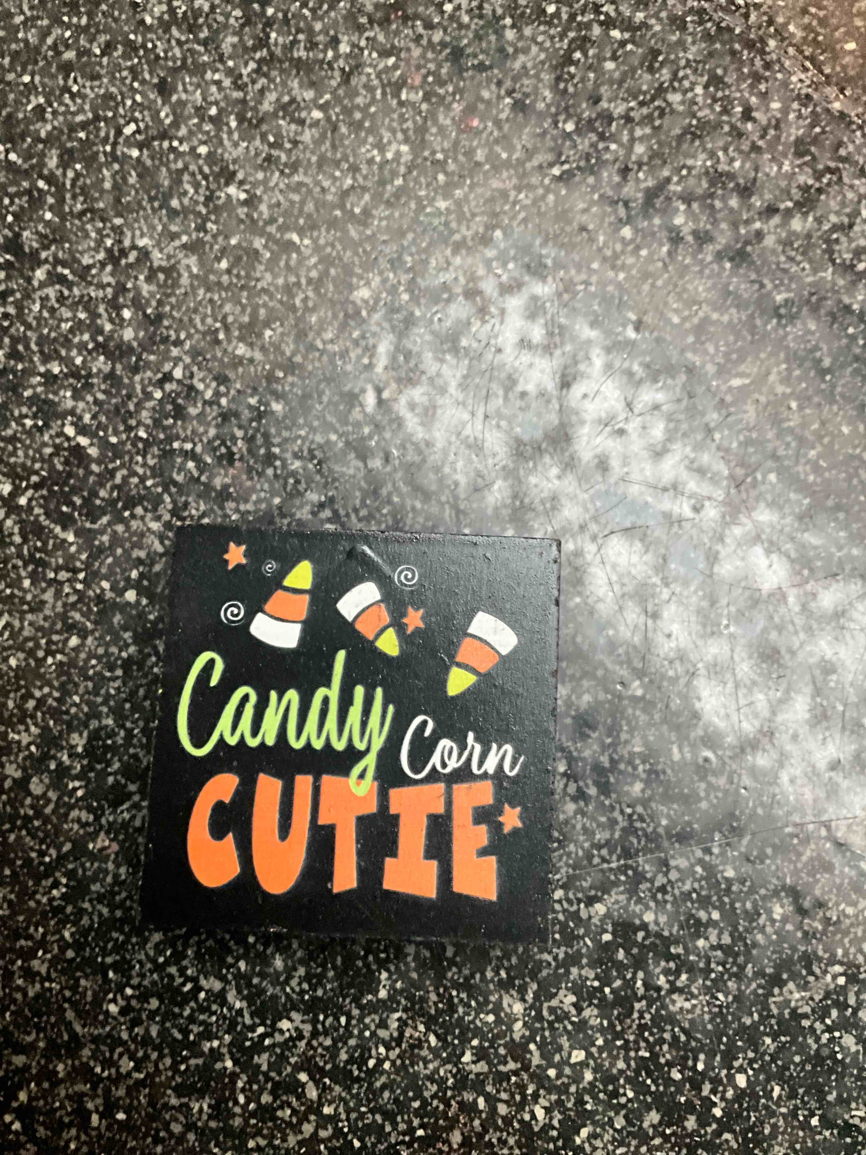 Candy Corn Cutie - Wooden Decoration 