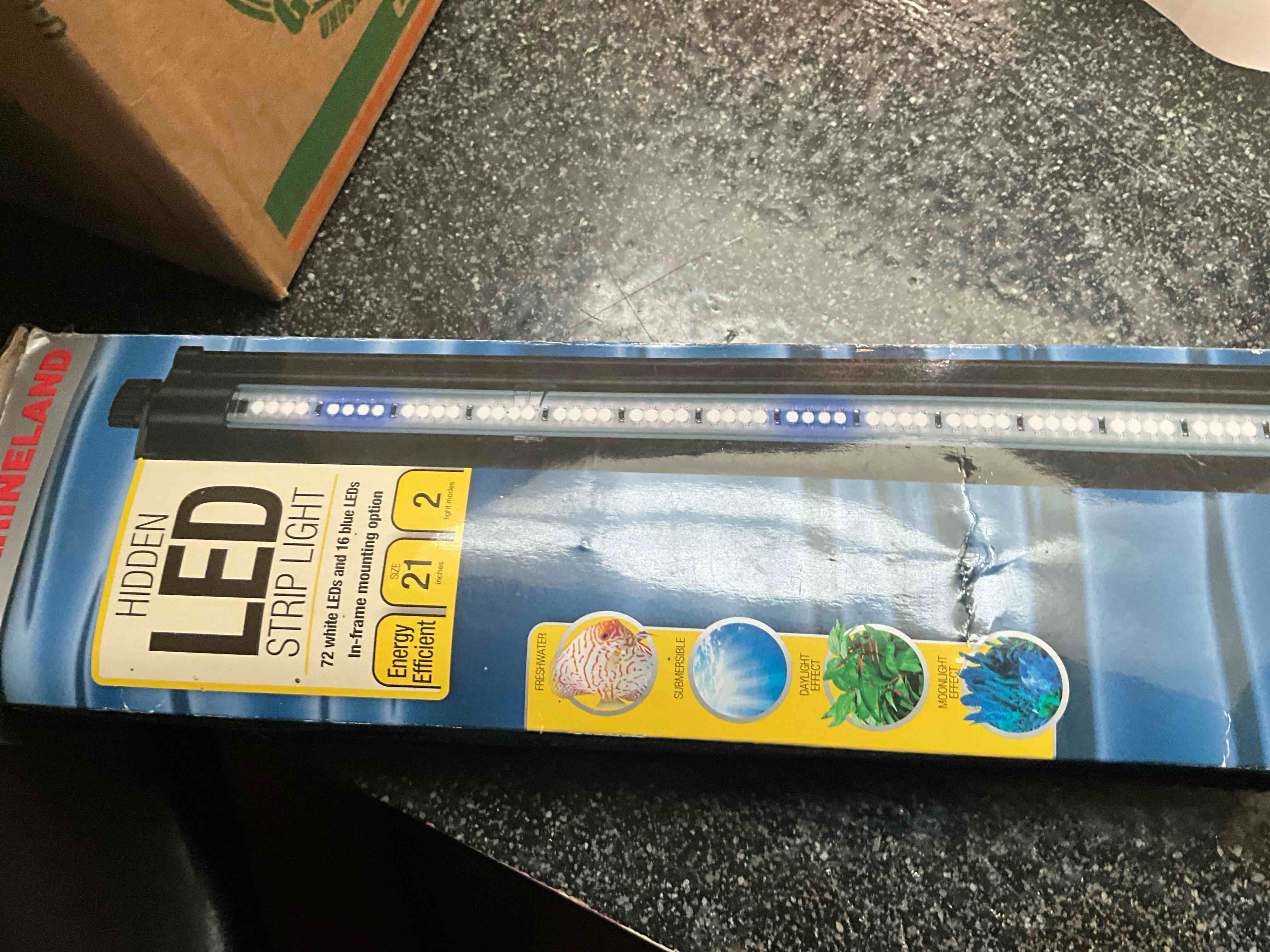 MarineLand - Hidden LED Strip Light -  21” - 2 light modes 
