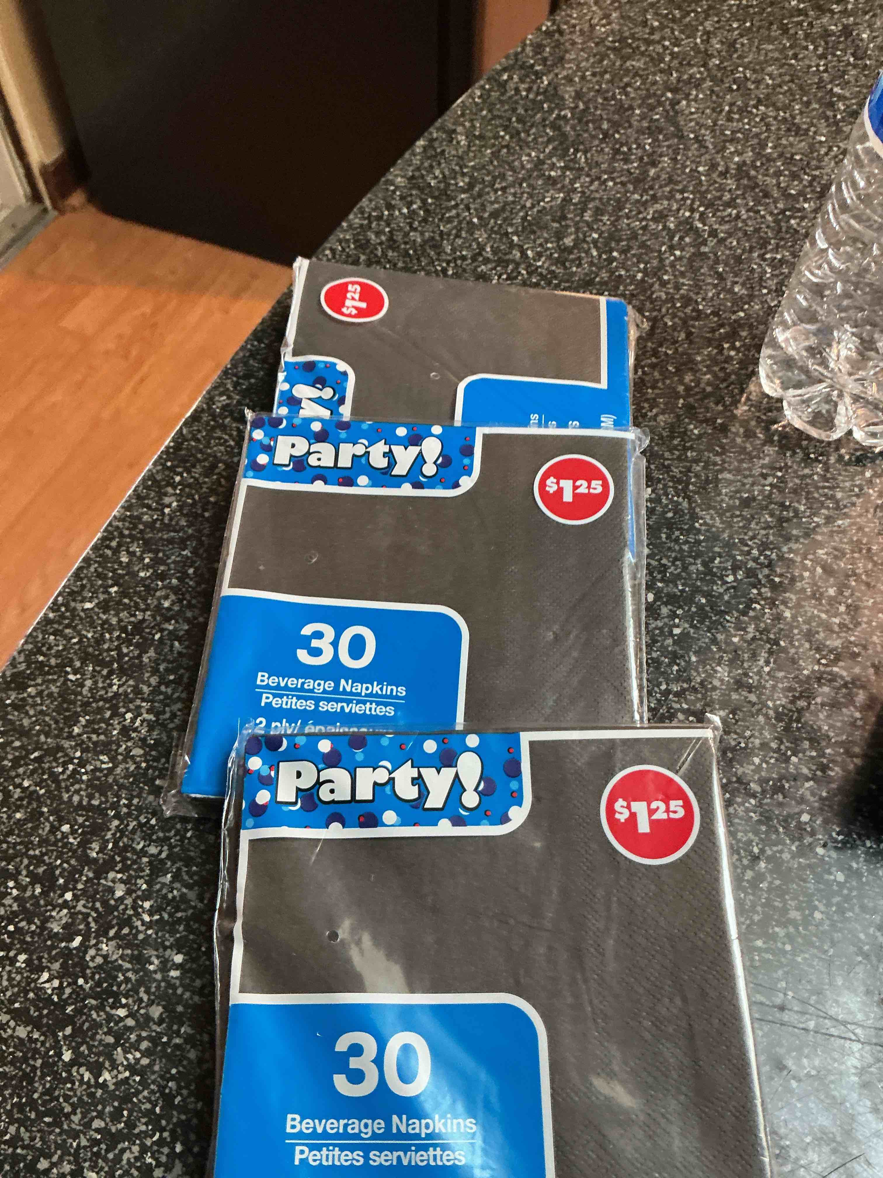 Black Party Napkins 30 Each In Package 