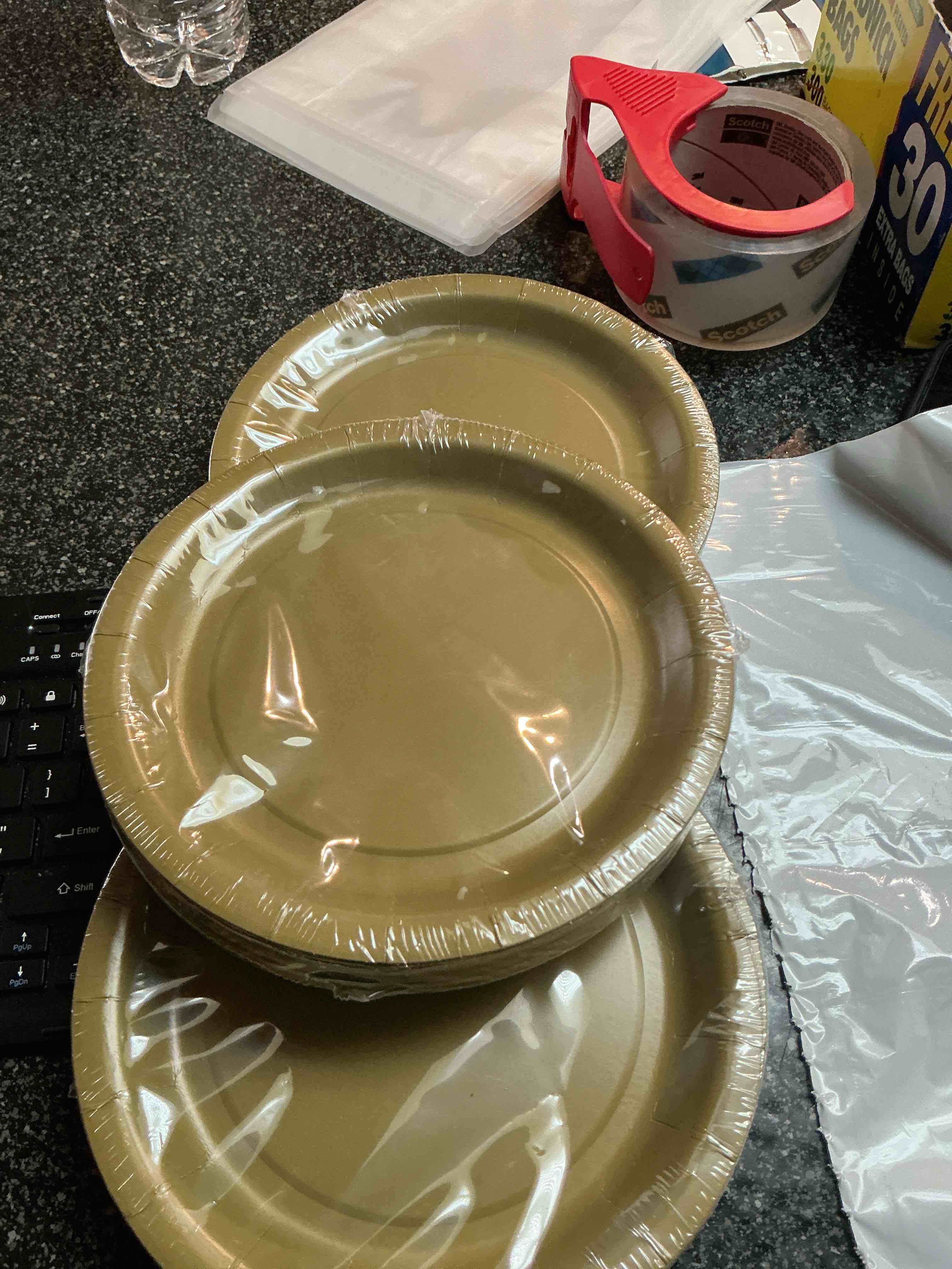 gold - plates 30 in each package 