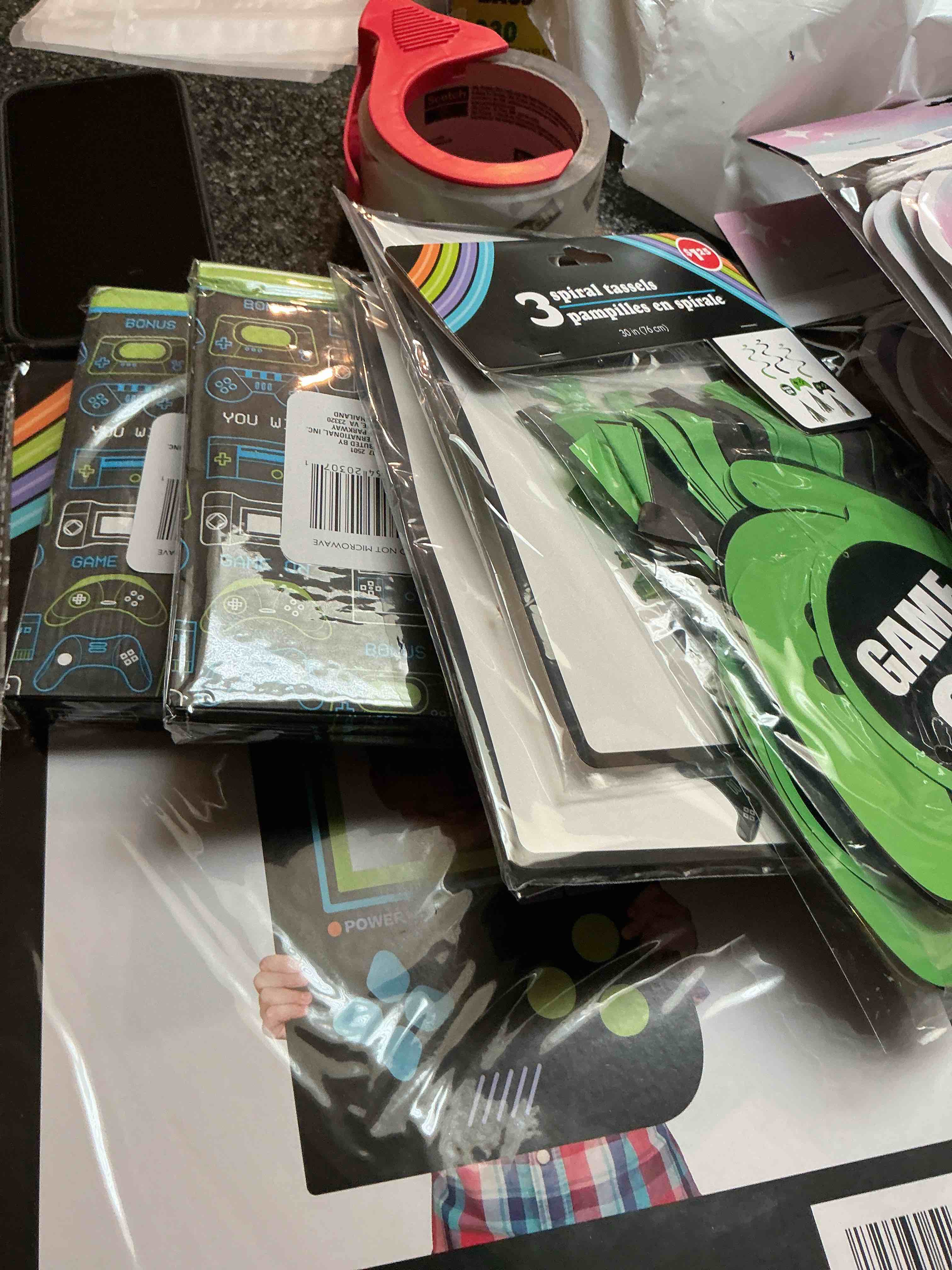 Lot - Party Supplies - (for the gamer in the family)