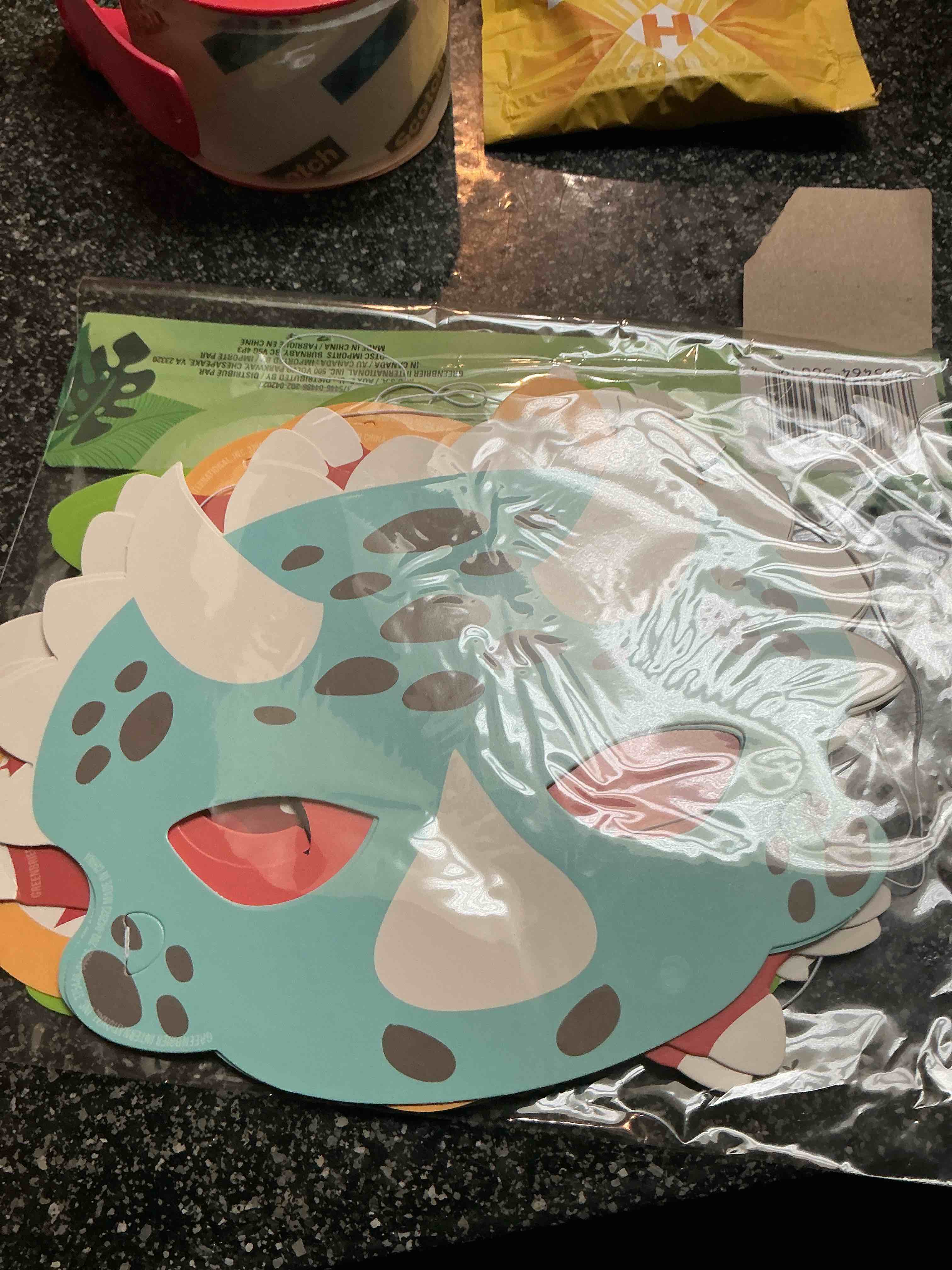 8 ct. -  Dinosaur Masks 