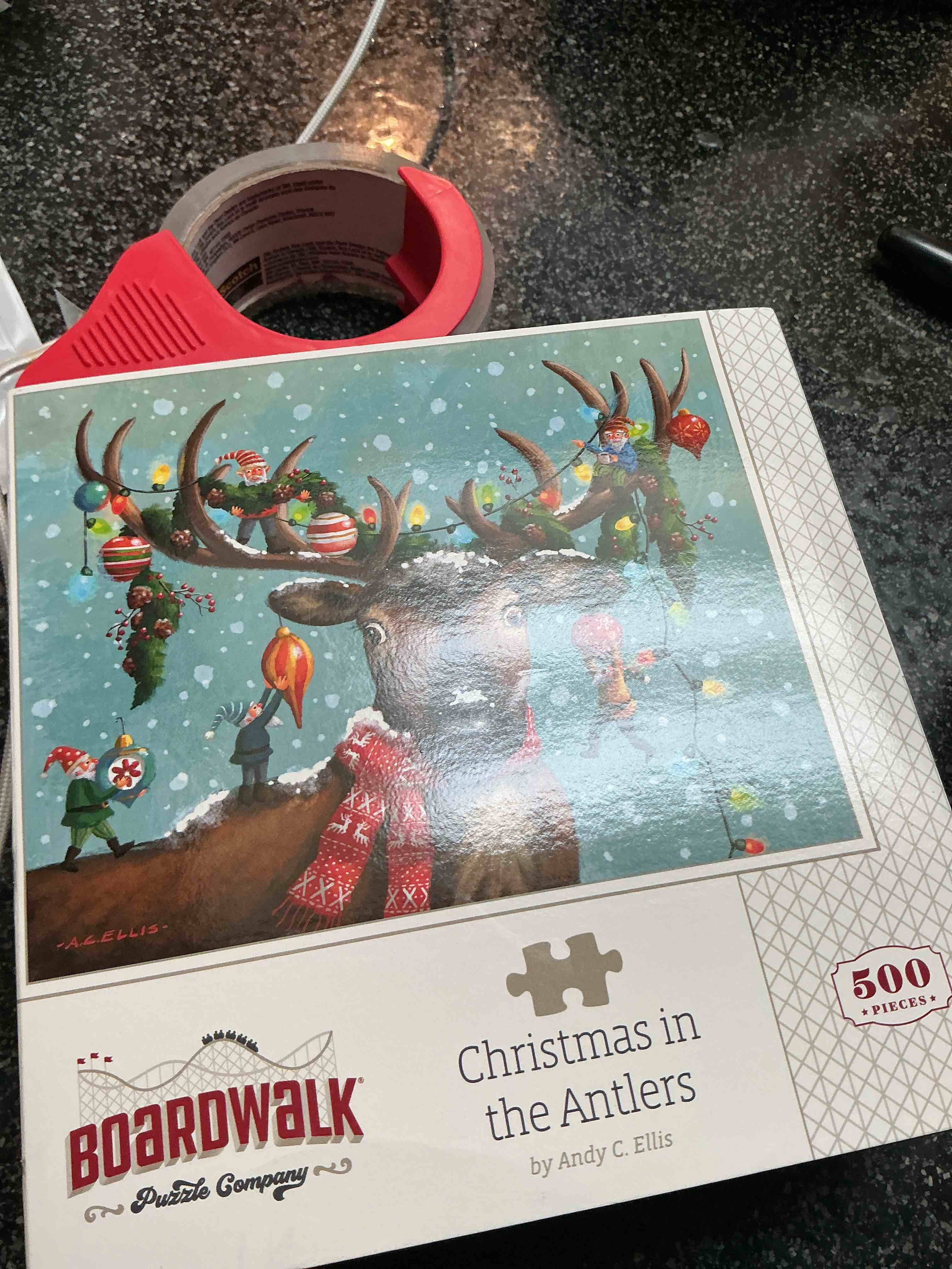 Boardwalk Christmas In Antlers 500 Pic. Puzzle 