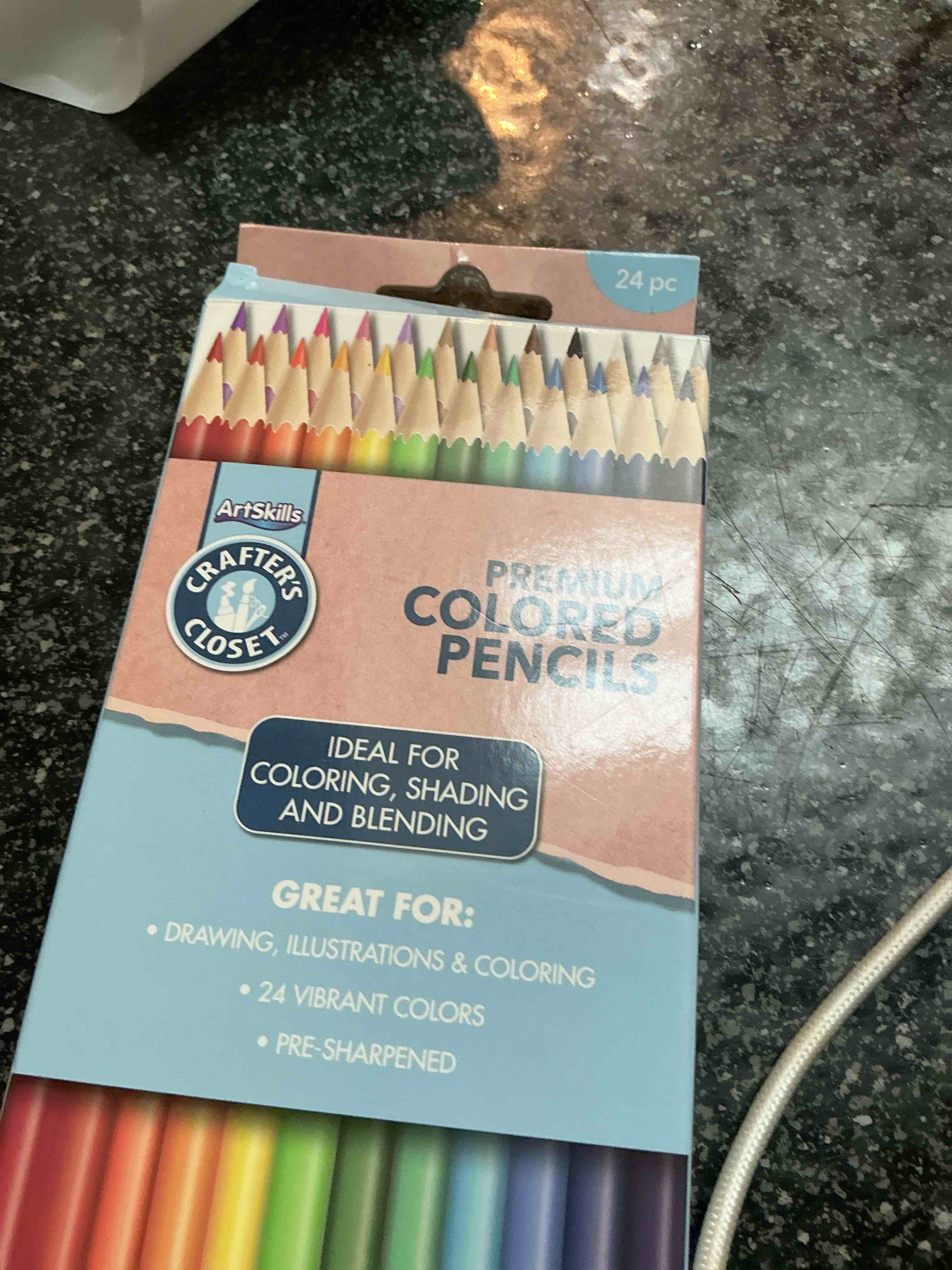 Crafter’s Closet Premium Colored Pencils 24 Count 