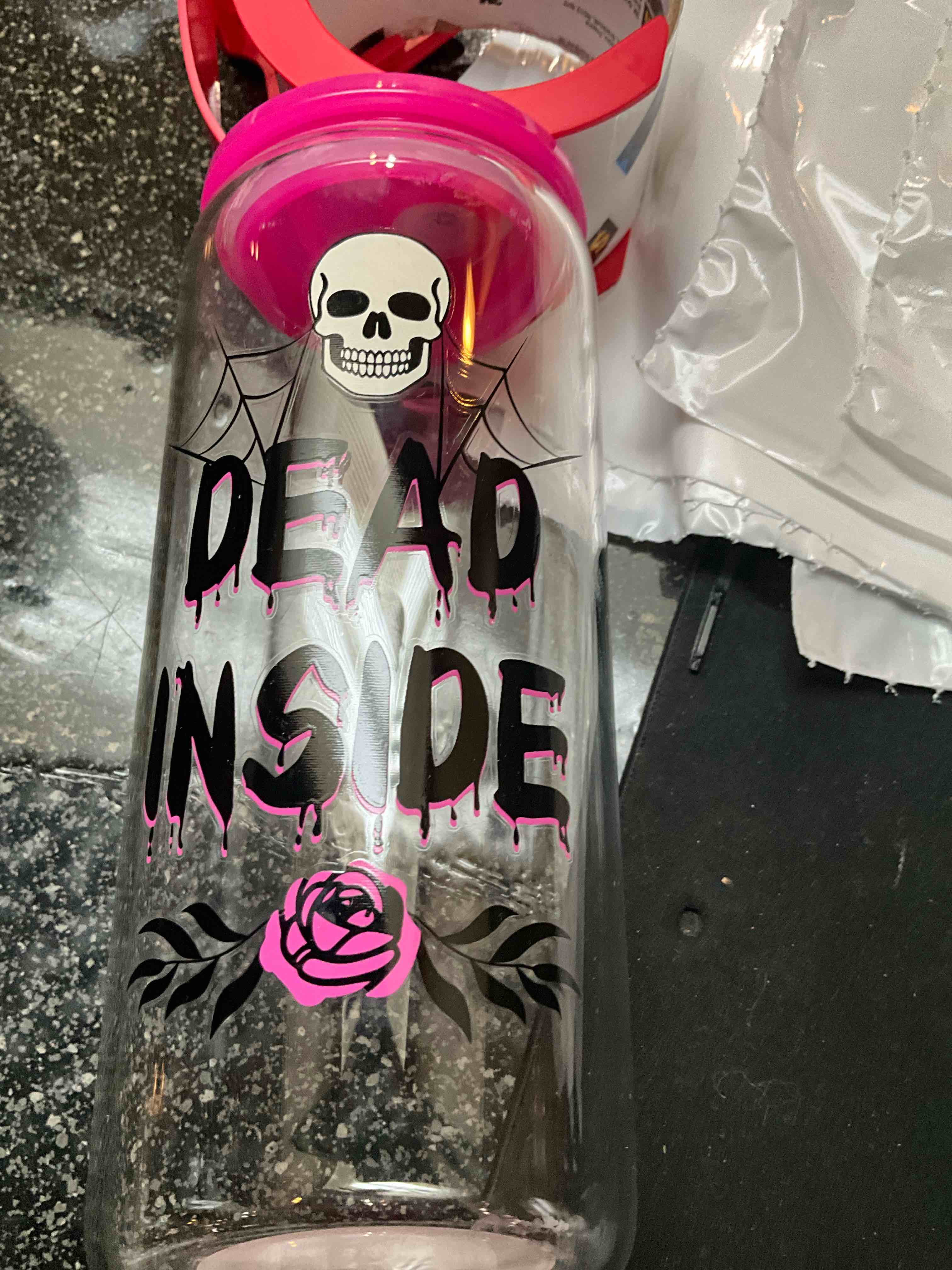 20 oz - glass tumbler with lid - (no straw) 