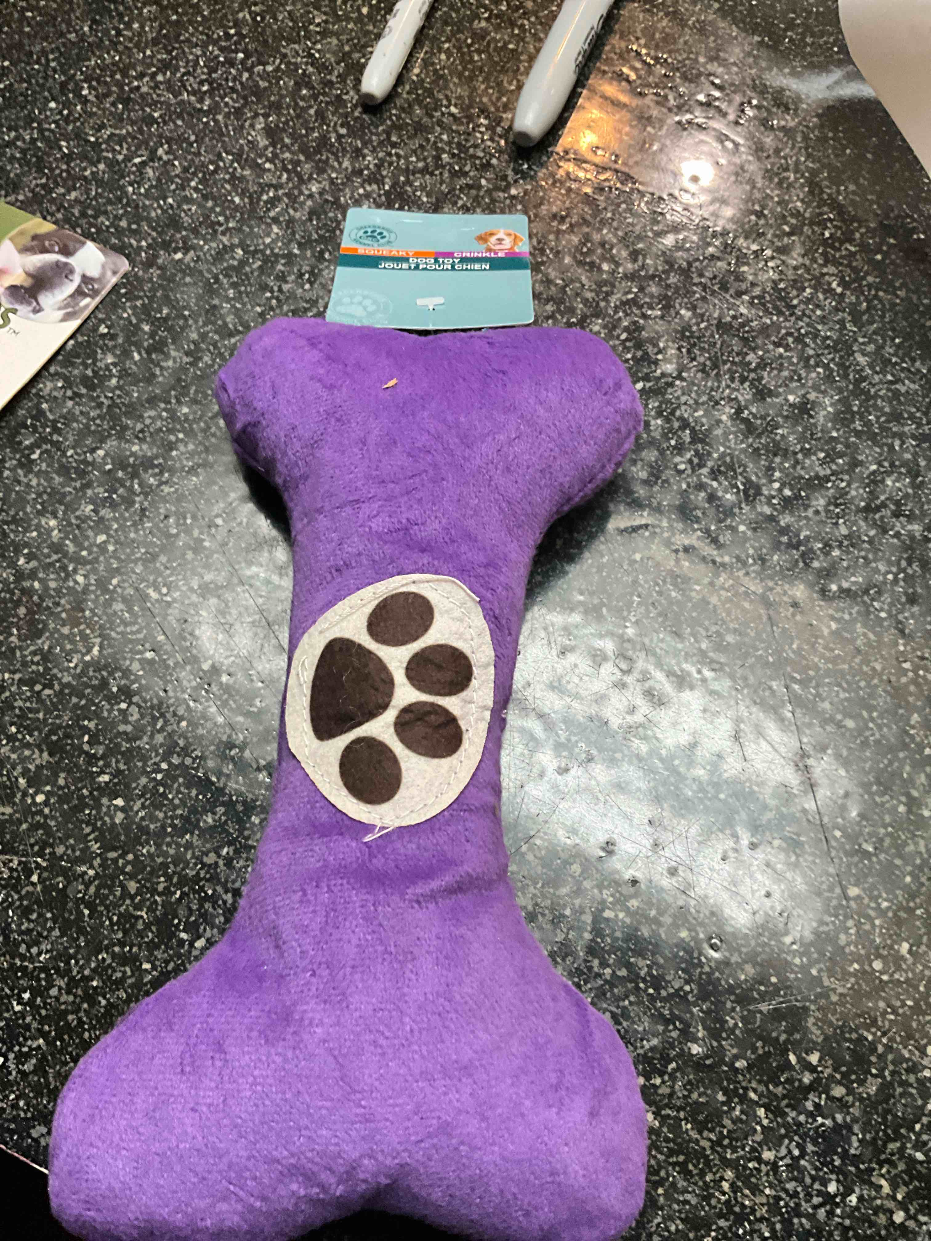 gkc - greenbrier kennel club - squeaky/crinkle - dog toy  