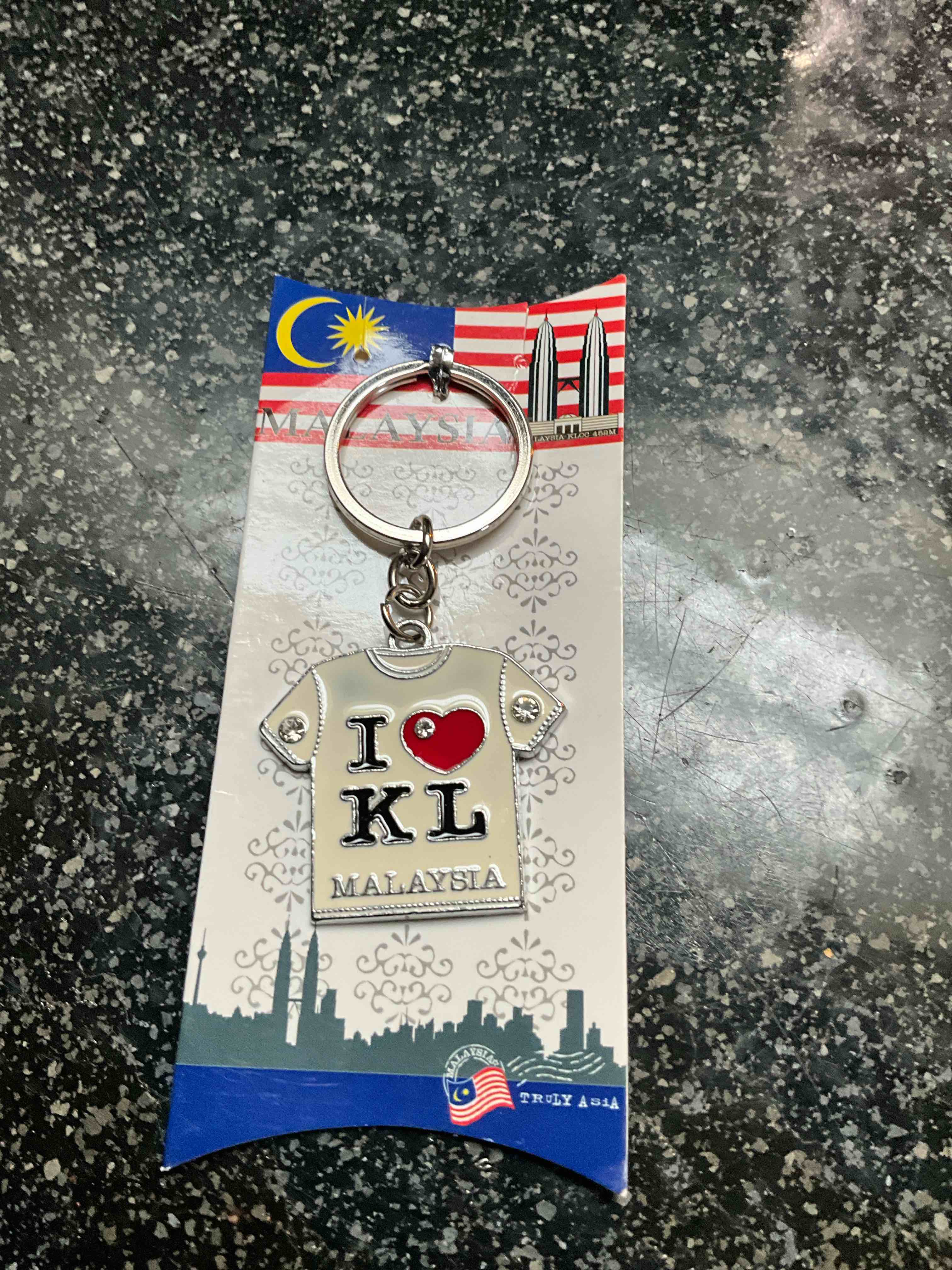 I Heart KL Malaysia - Metal Keyring 