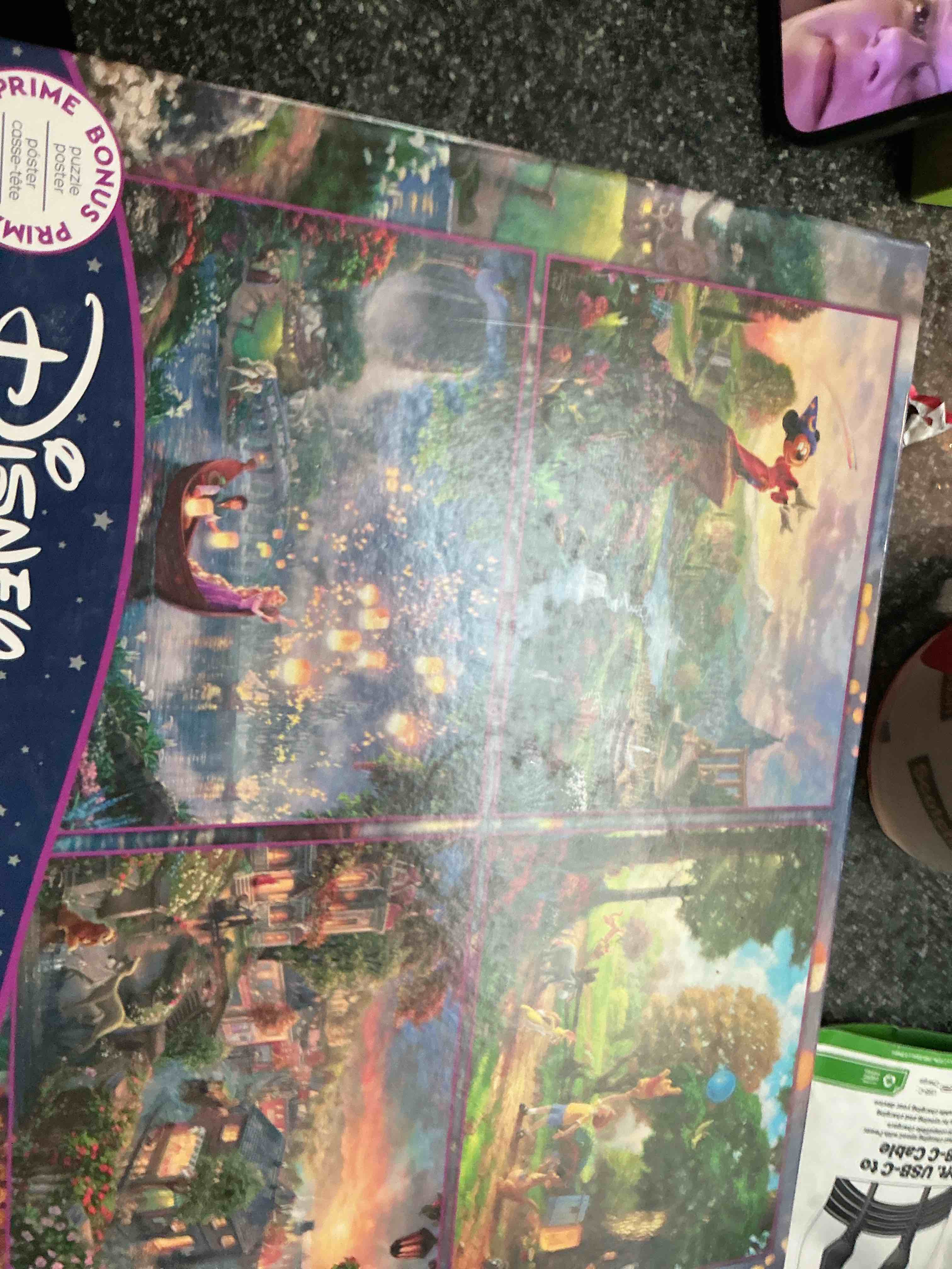 Ceaco Thomas Kinkade: Disney 4 in 1 Jigsaw Puzzle Collection #2