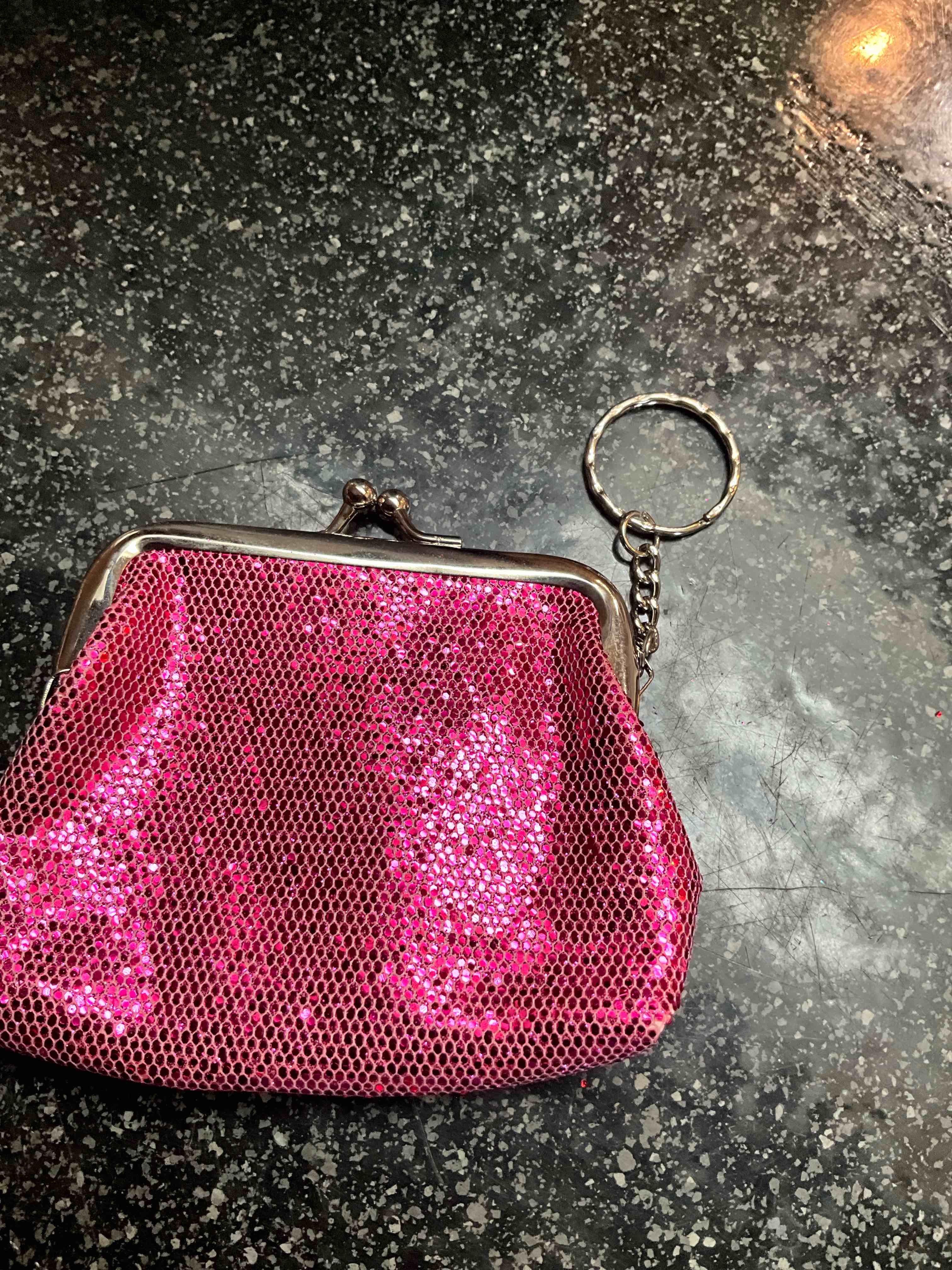 Pink Change/Key Chain Purse 