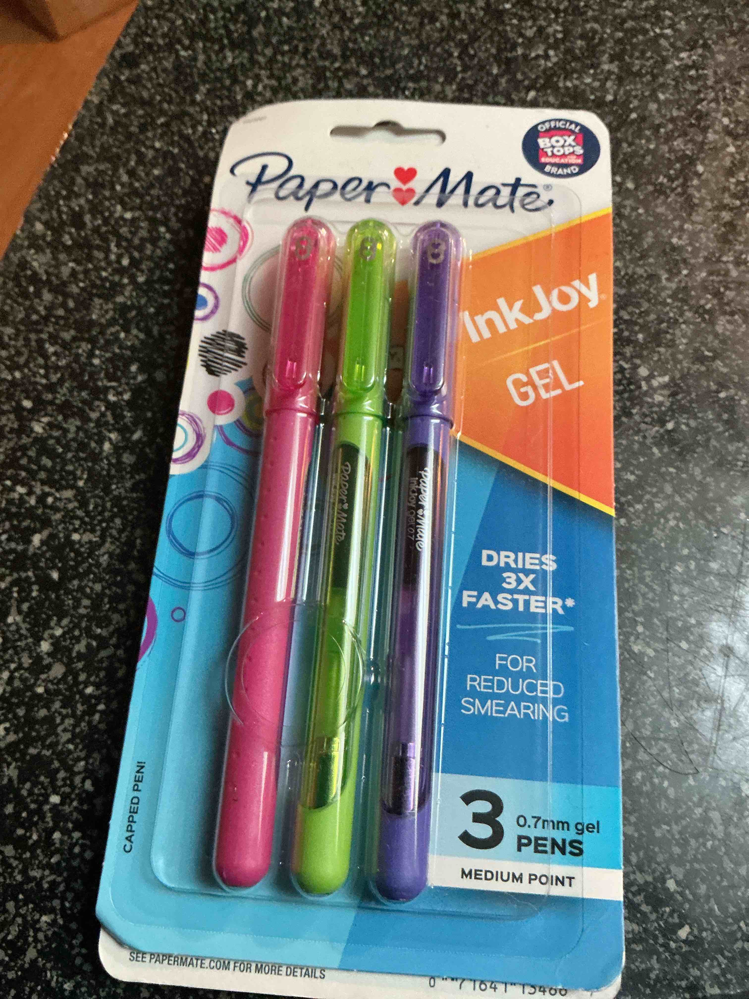 paper mate ink joy gel dries 3 x faster 