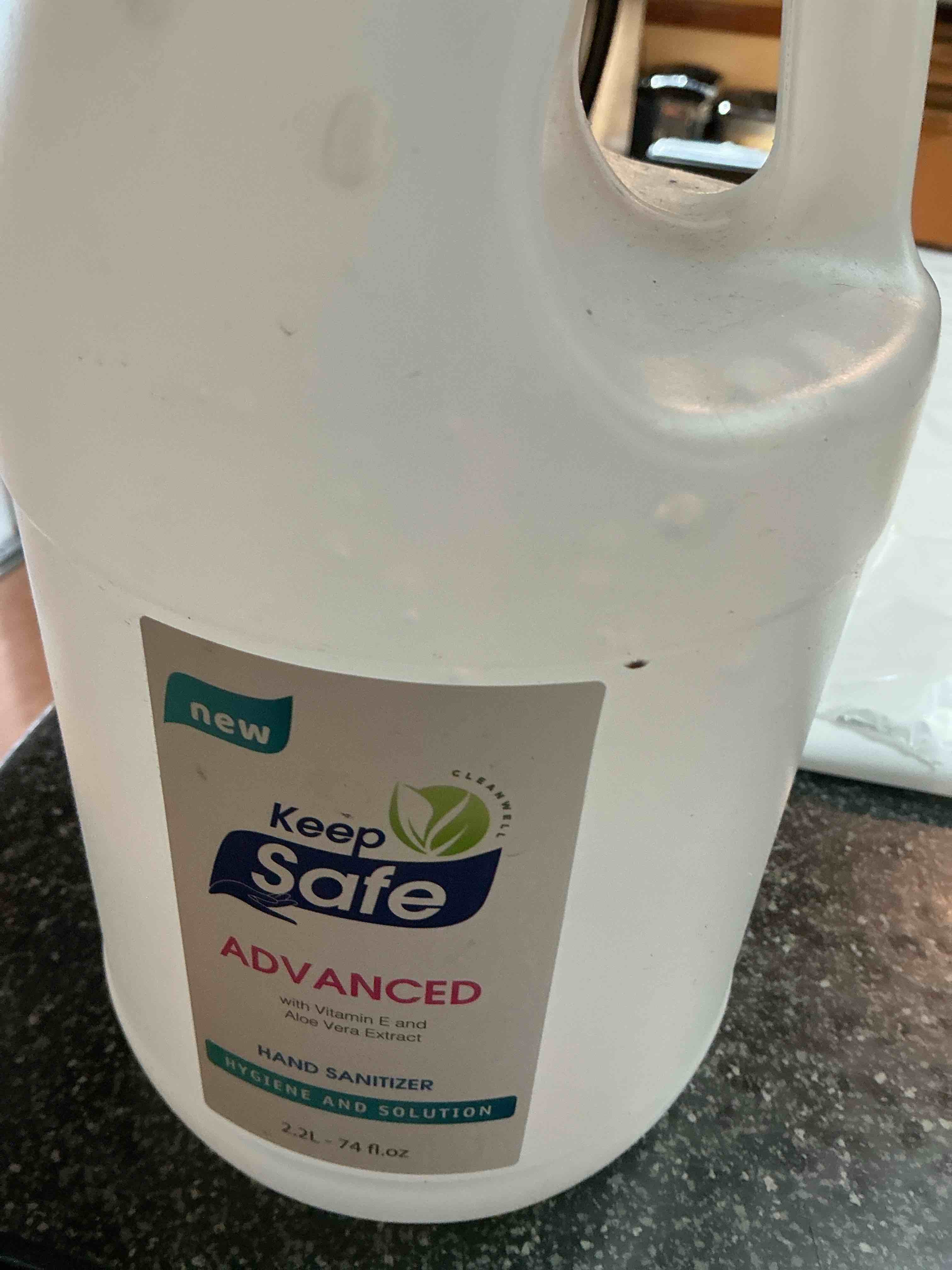 keep safe advanced hand sanitizer  74 fl. oz. 