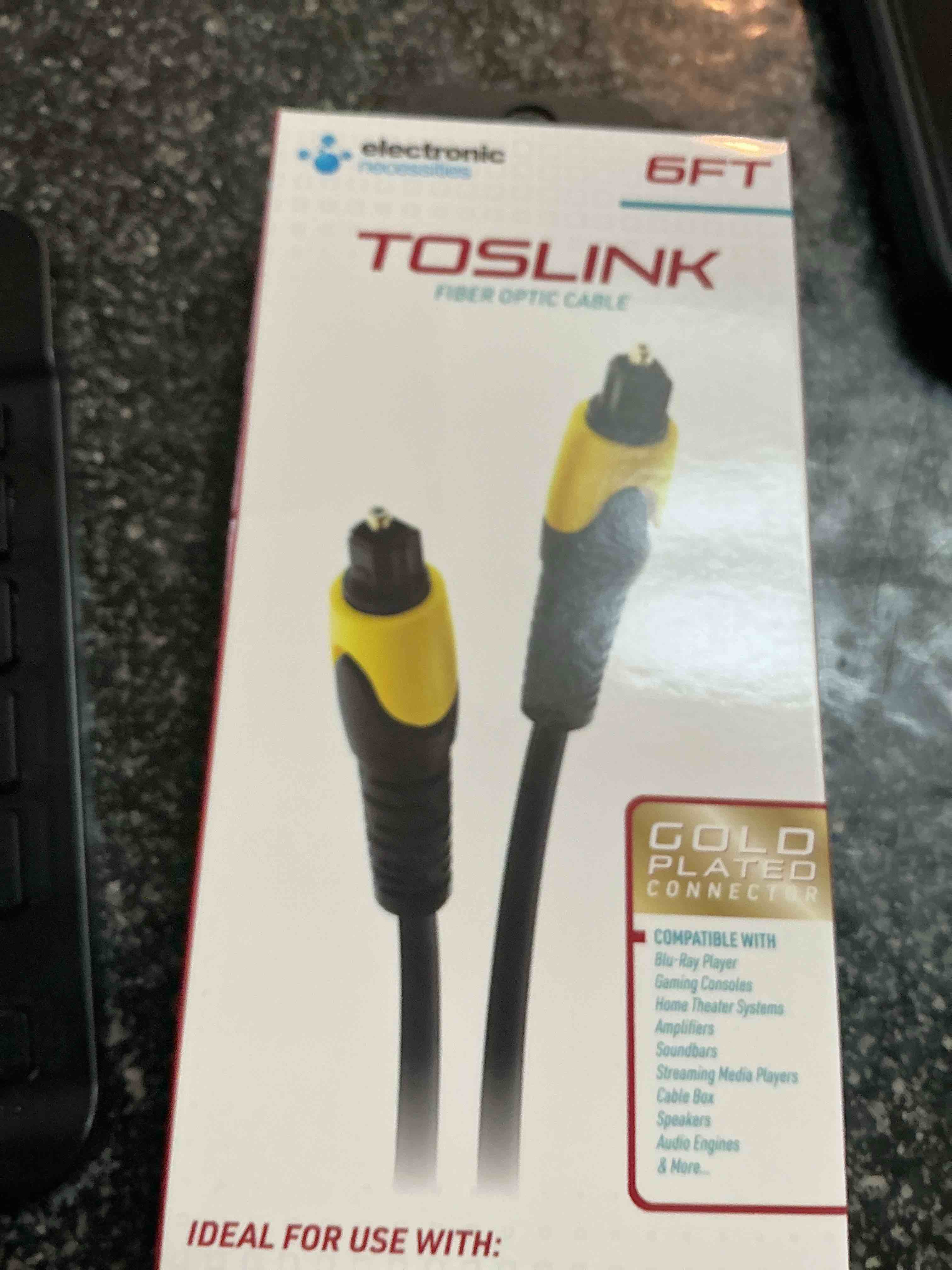 Electronic 6 Ft.Toslink  Fiber Optic Cable