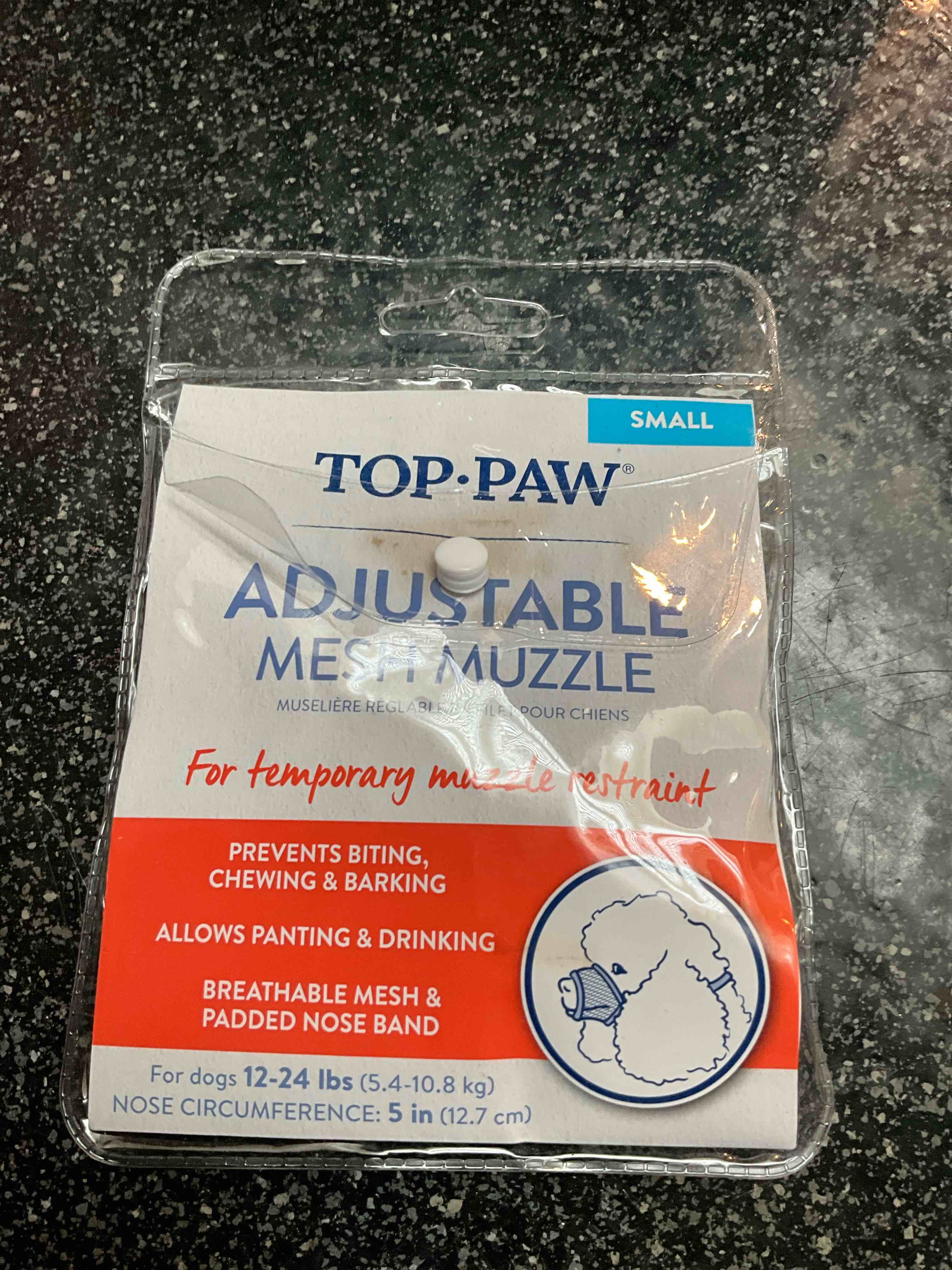 Top Paw - Adjustable Mesh Muzzle - size - S