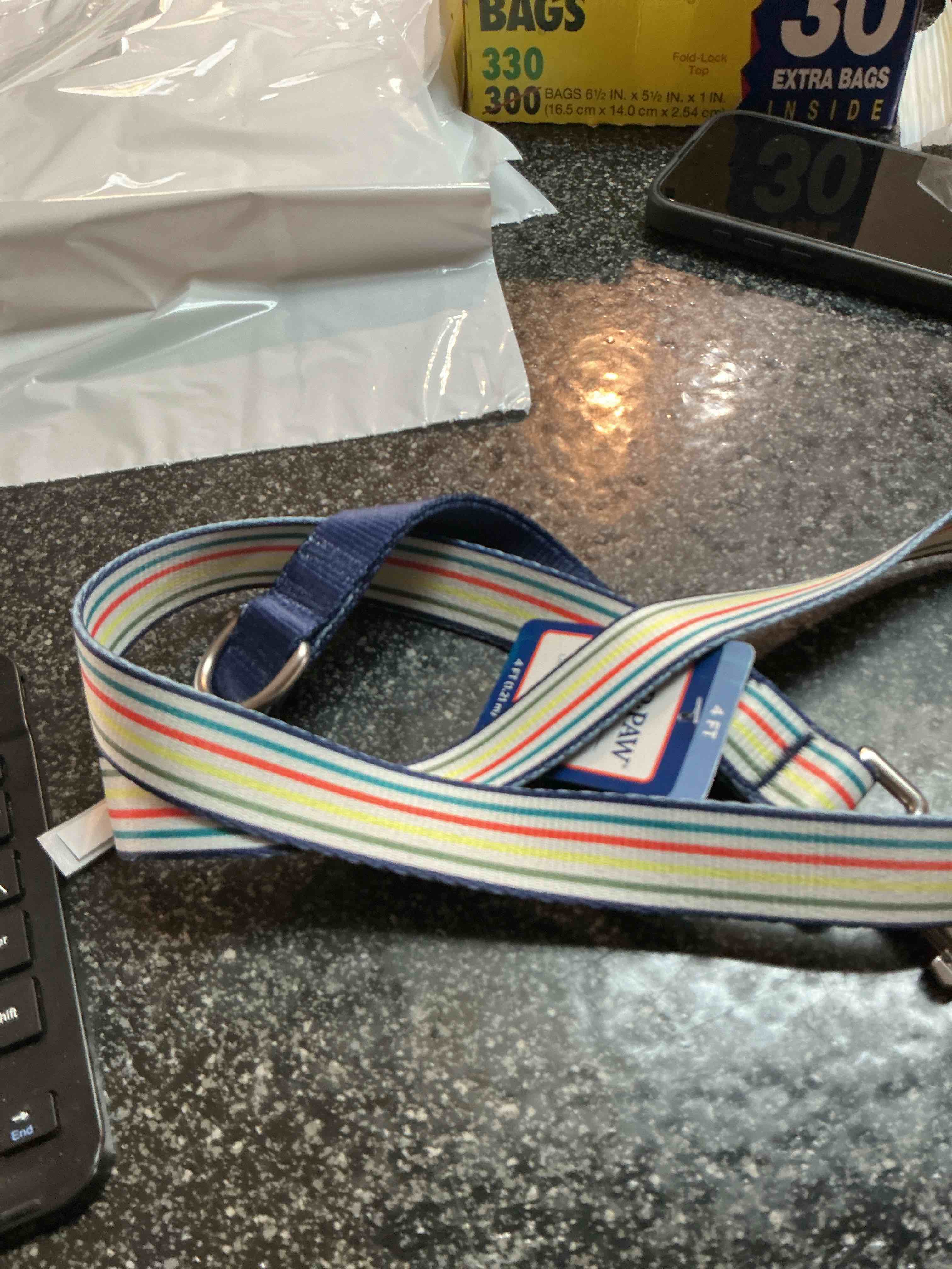 top paw nylon leash  4 ft. 