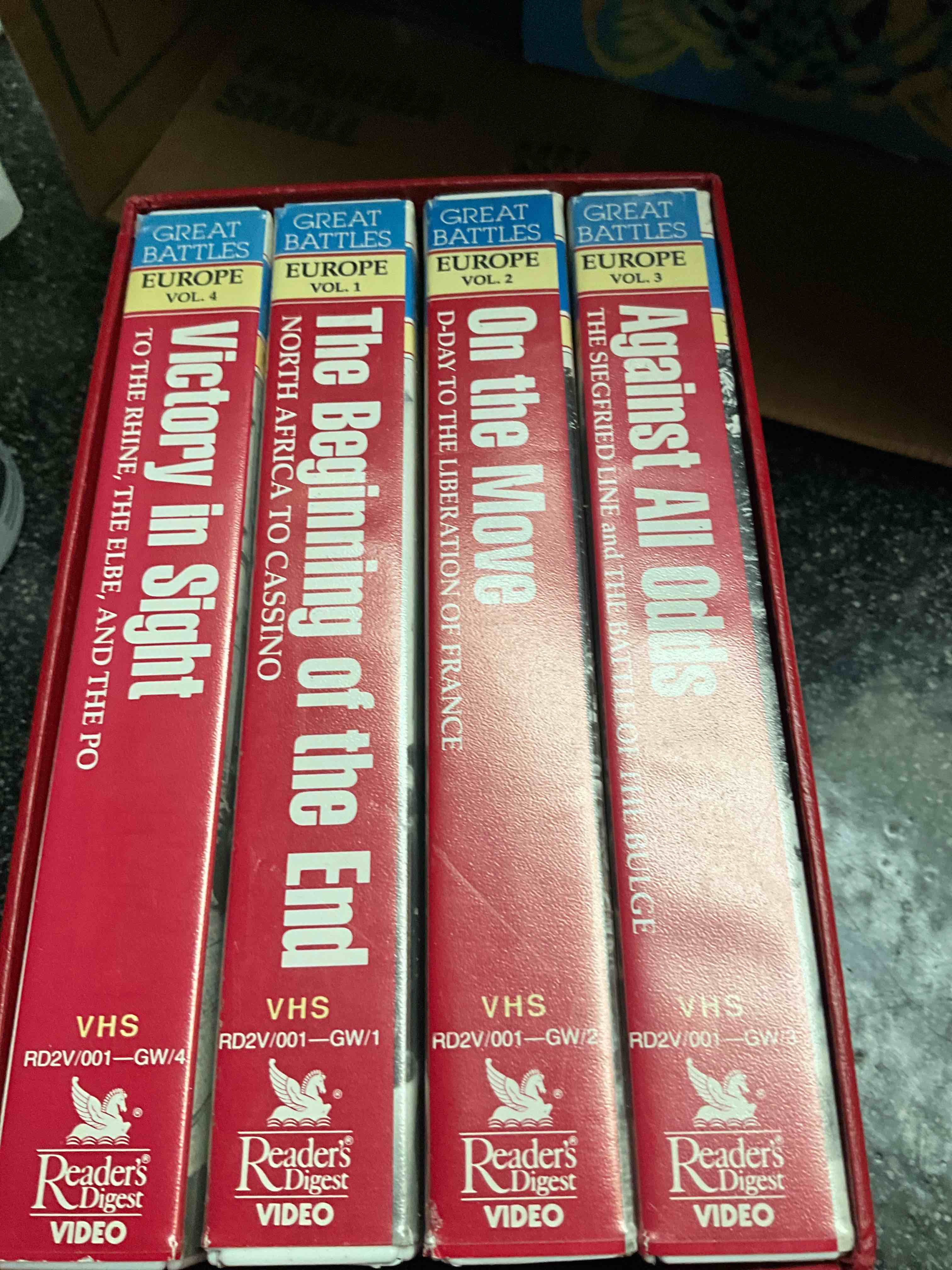 Readers Digest Video - Great Battles Of World War II - volumes 1 - 4