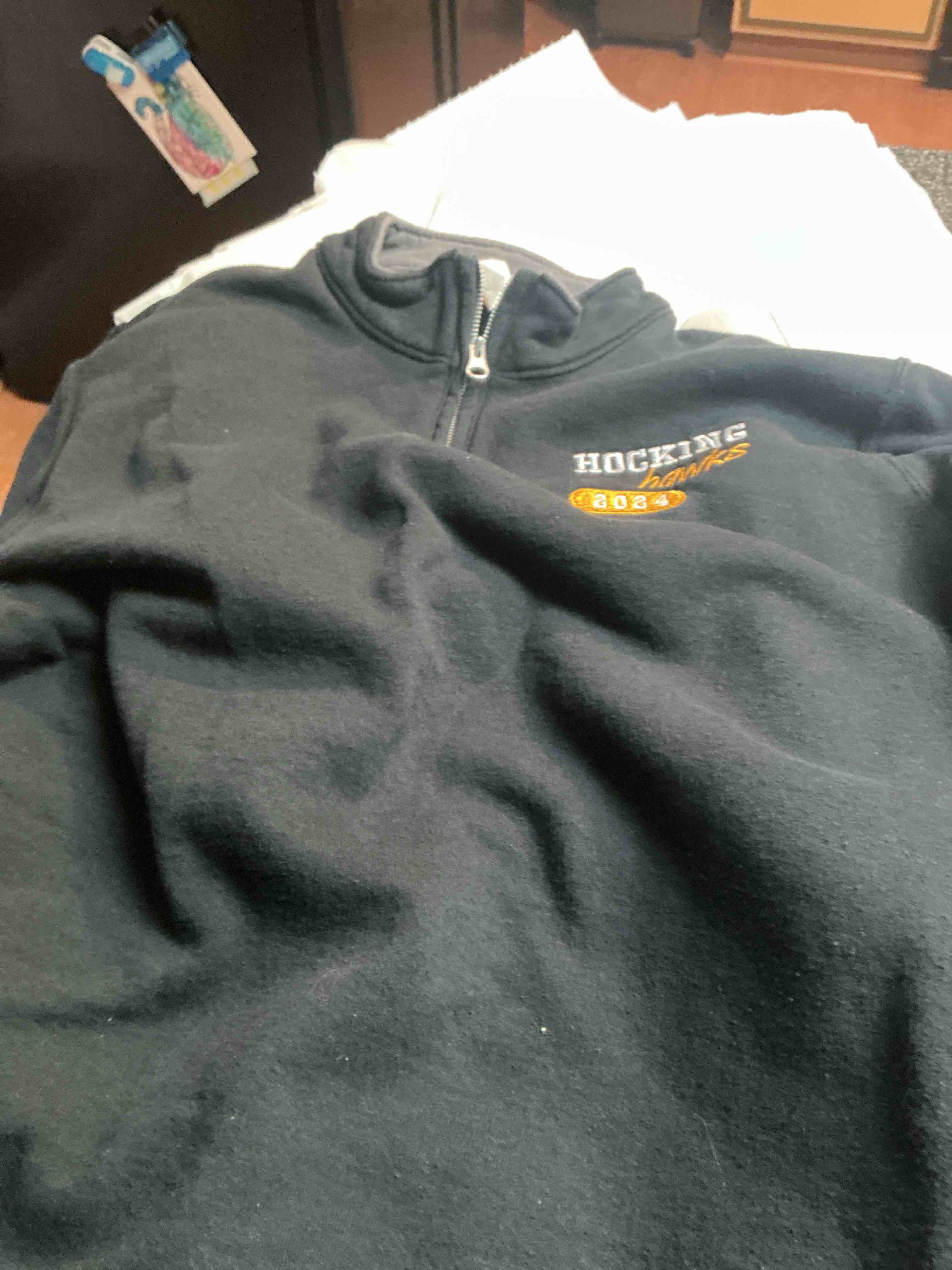 Black Pull Over Black Size - M