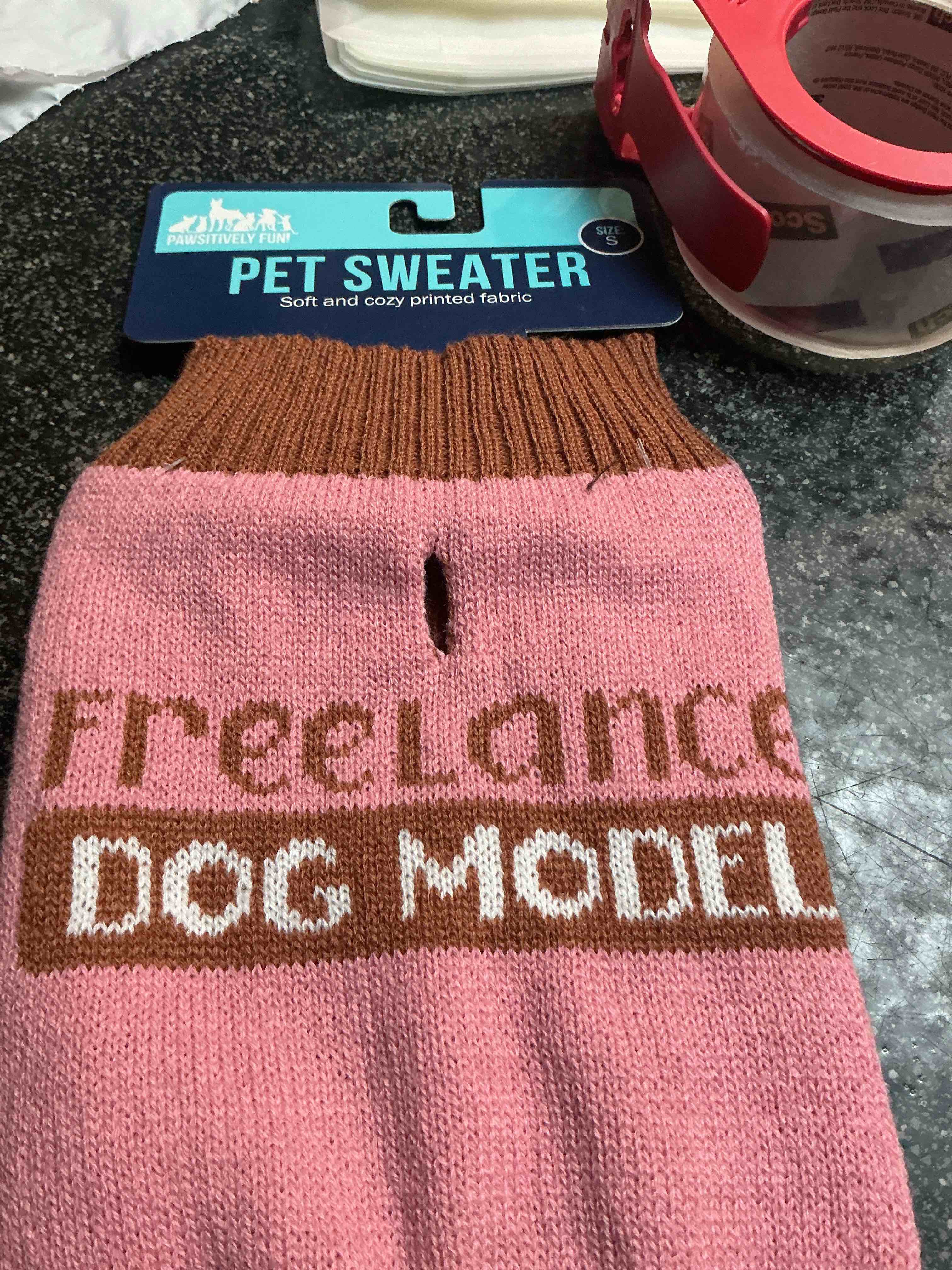 pet sweater soft & cozy  size - s