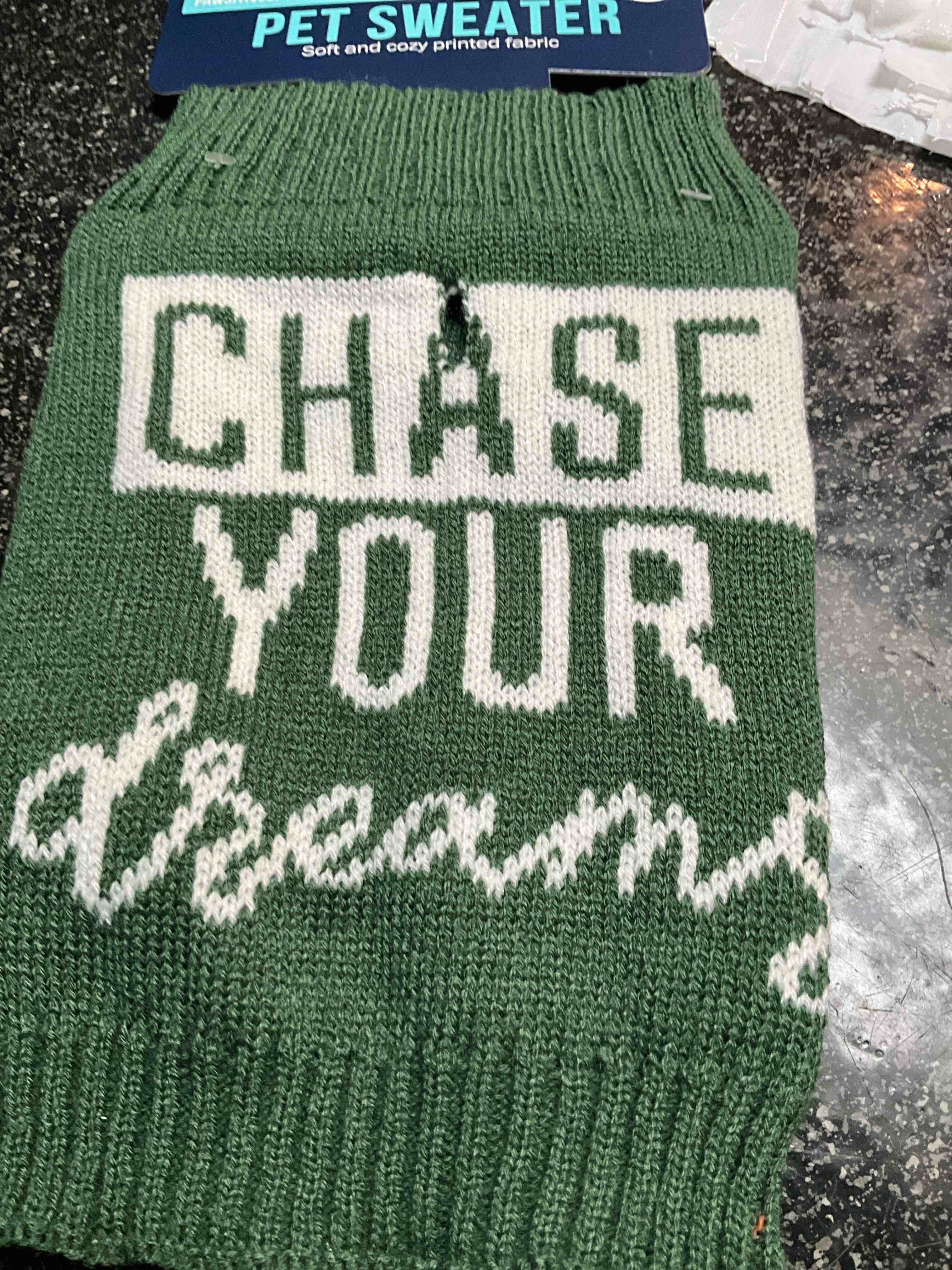 pawsitively fun - - pet sweater - size - s 