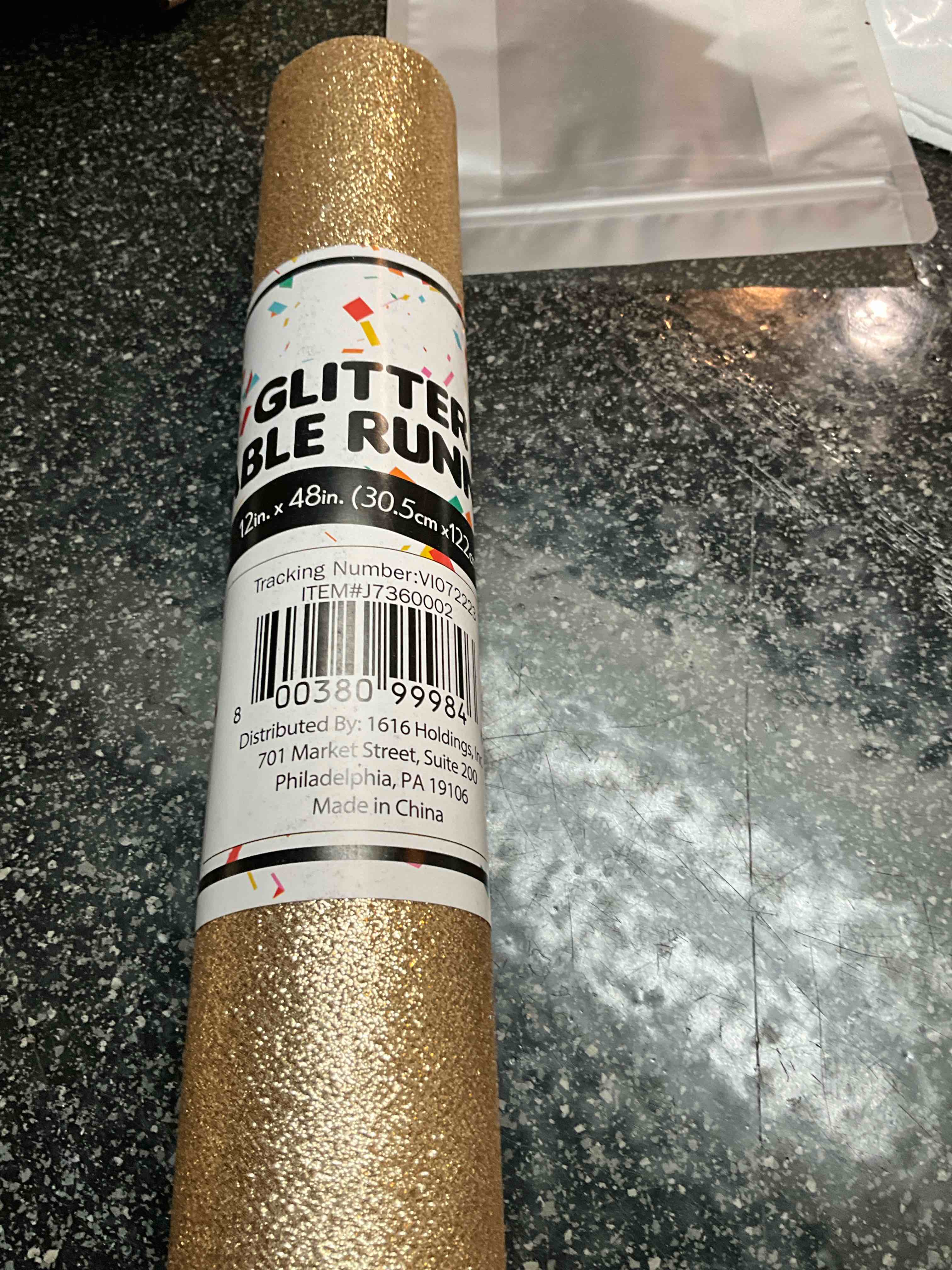 Gold Glitter - Table Runner - 12 x 48