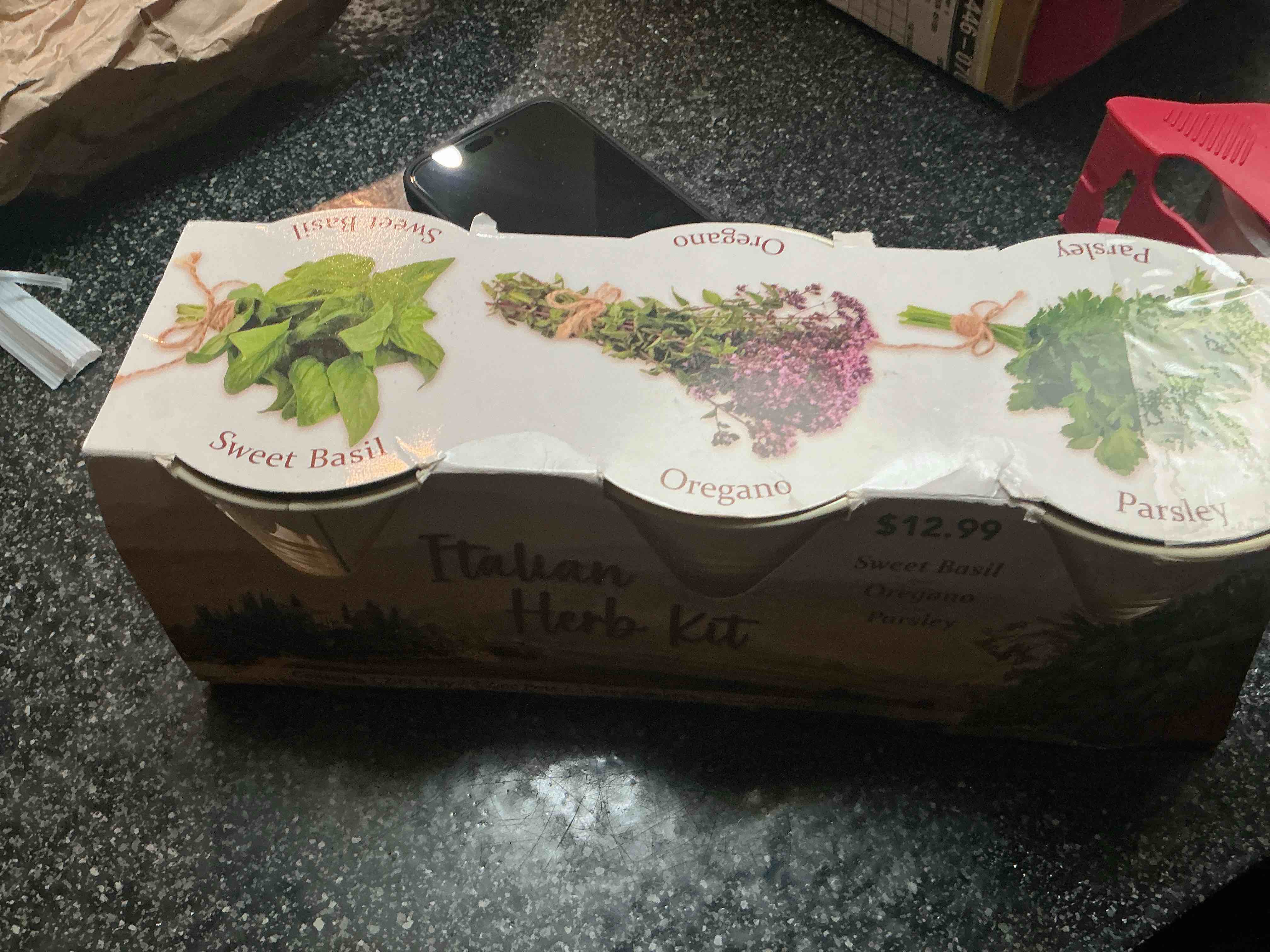 Italian Herb Kit Sweet Basil Oregano Parsley