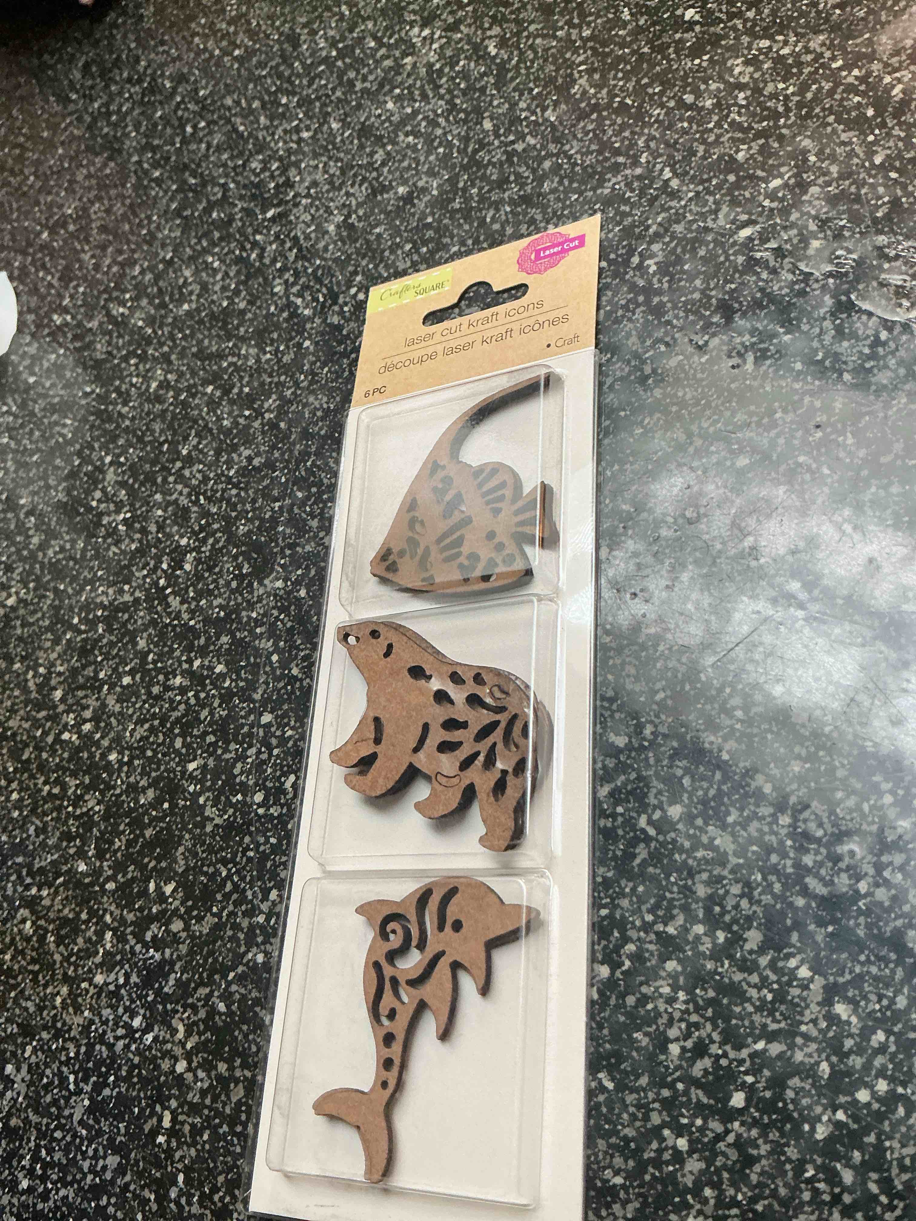 Crafters Square - Laser Cut Kraft Icons - 6 pcs 