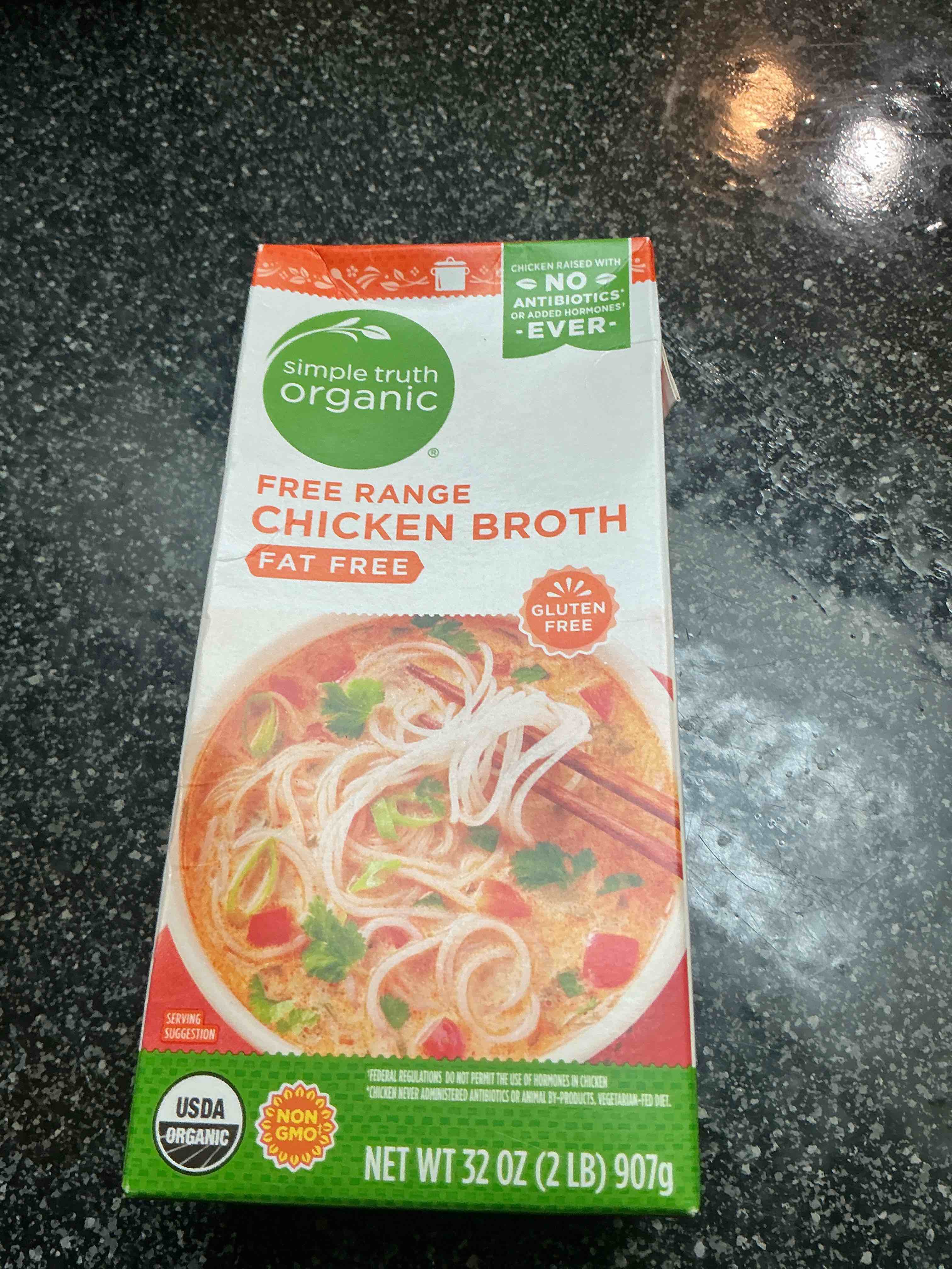 Simple Truth Organic - Free Range Chicken Broth 32 oz 