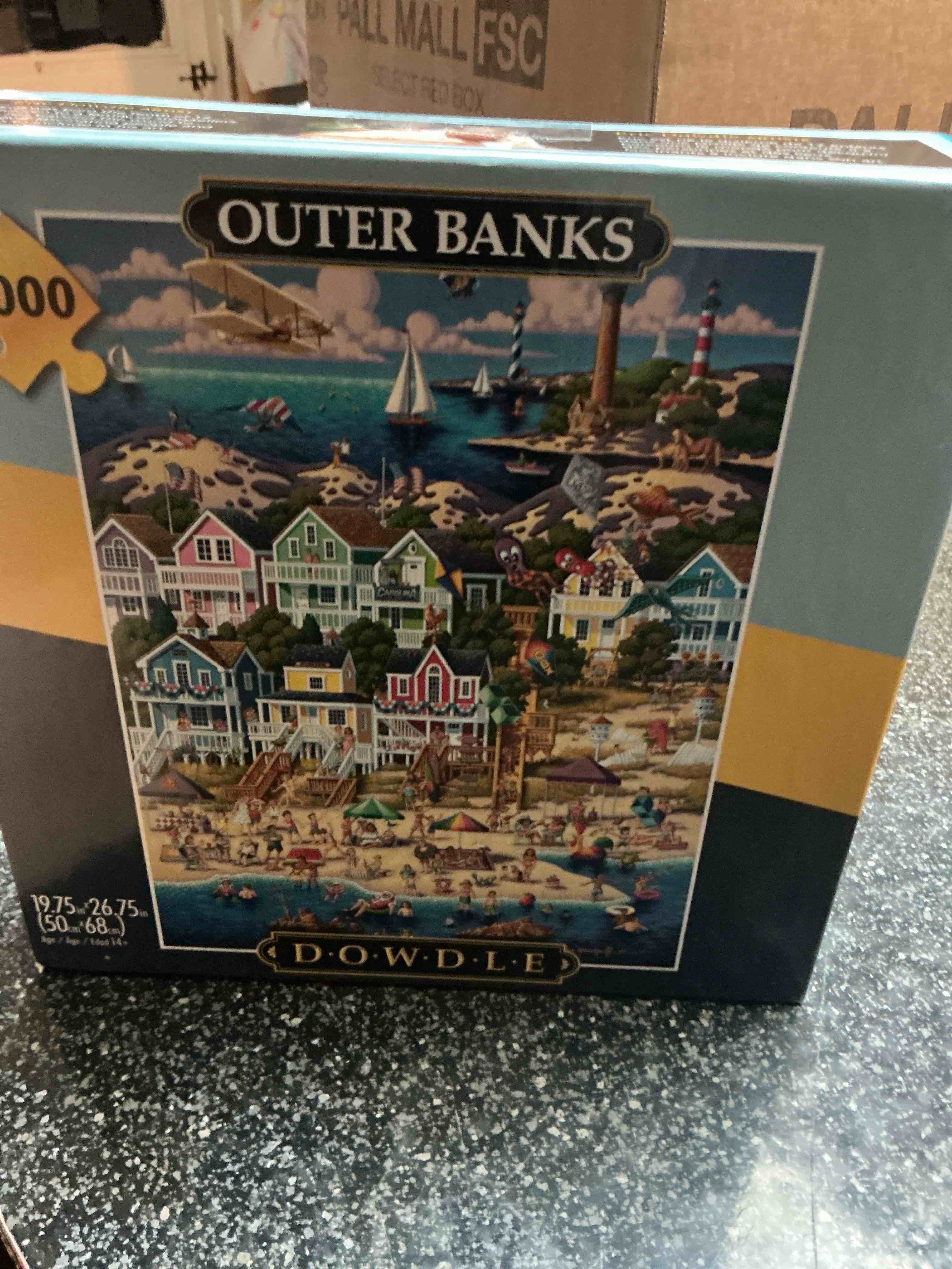 Buffalo Games - Dowdle - Outer Banks - 1000 Piece Jigsaw Puzzle for Adults -Challenging Puzzle Perfect for Game Nights - Finished Size is 26.75 x 19.75