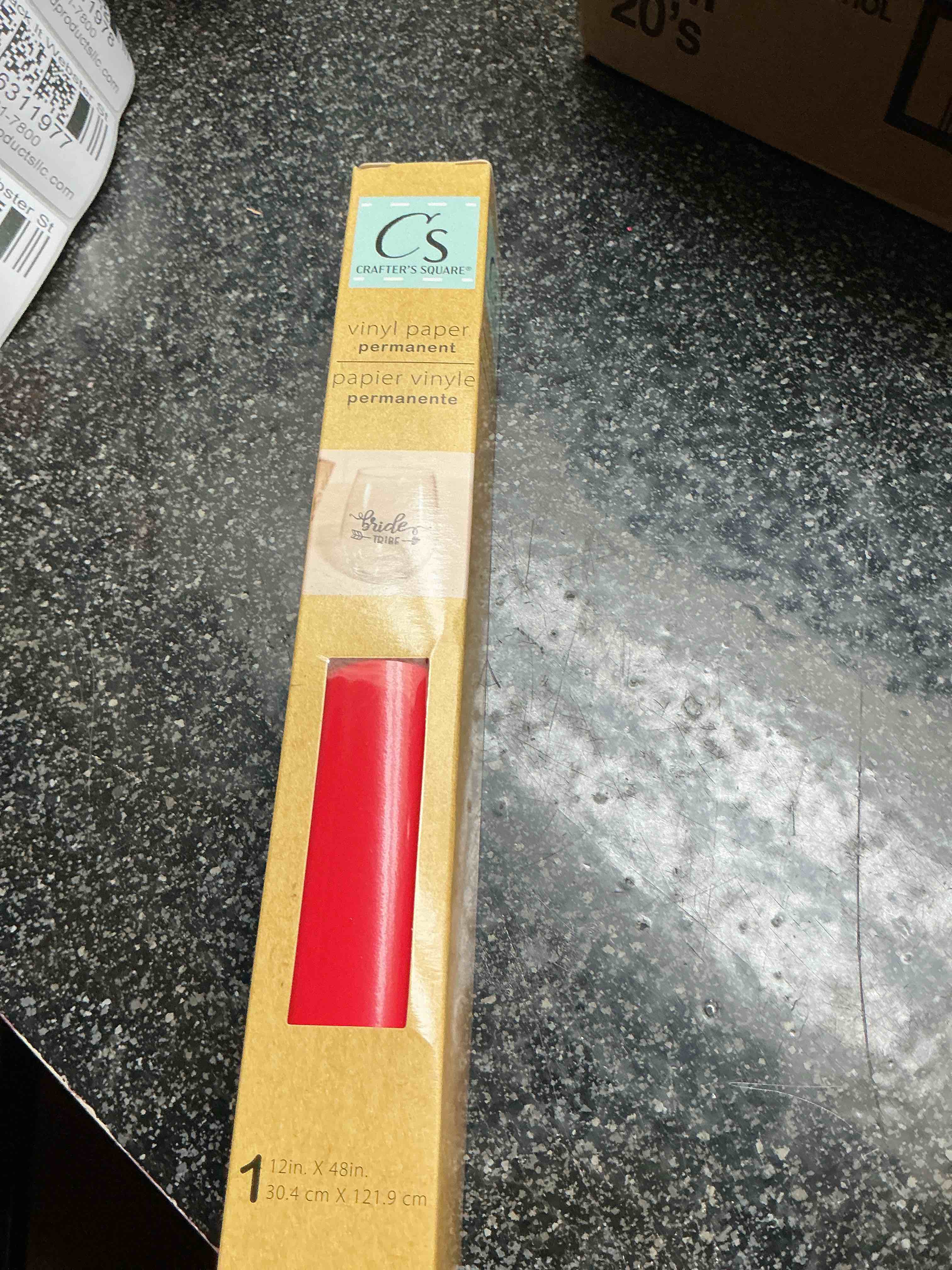 Crafters Square - Vinyl Paper - Permanent Paper - 12” x 48”  