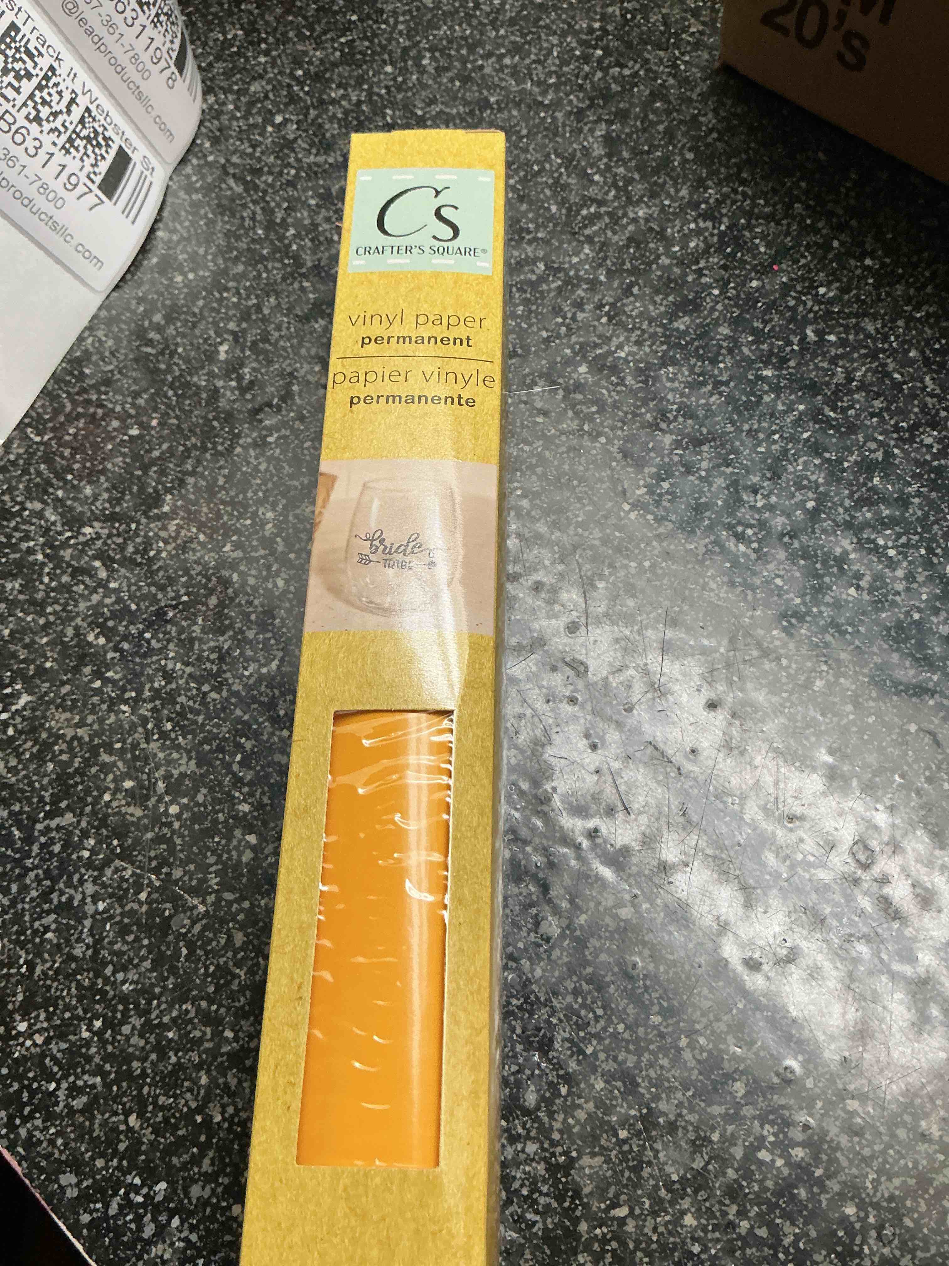 Crafters Square - Vinyl Paper - Permanent Paper - 12” x 48”  