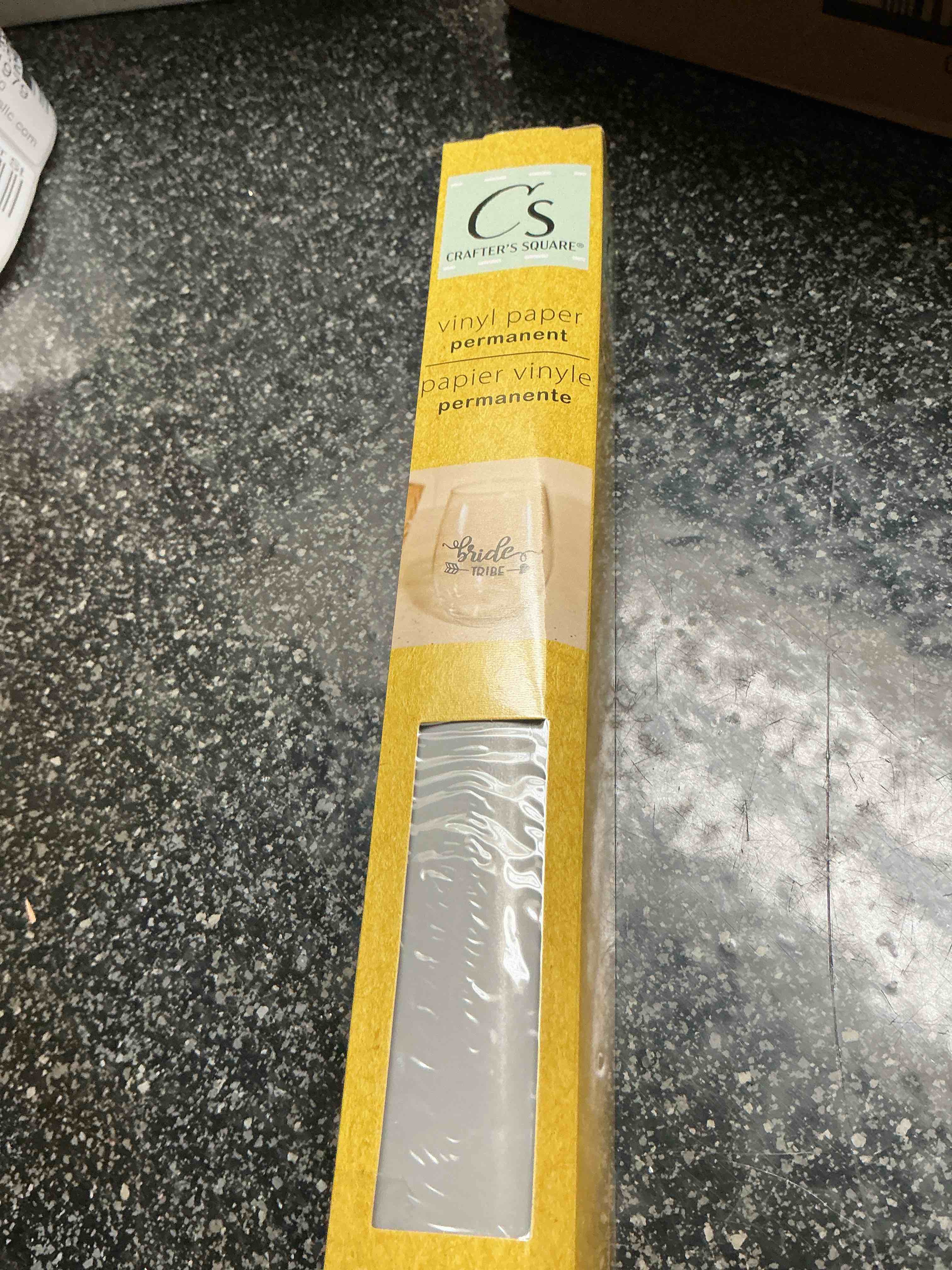 Crafters Square - Vinyl Paper - Permanent  Paper - 12” x 48”  