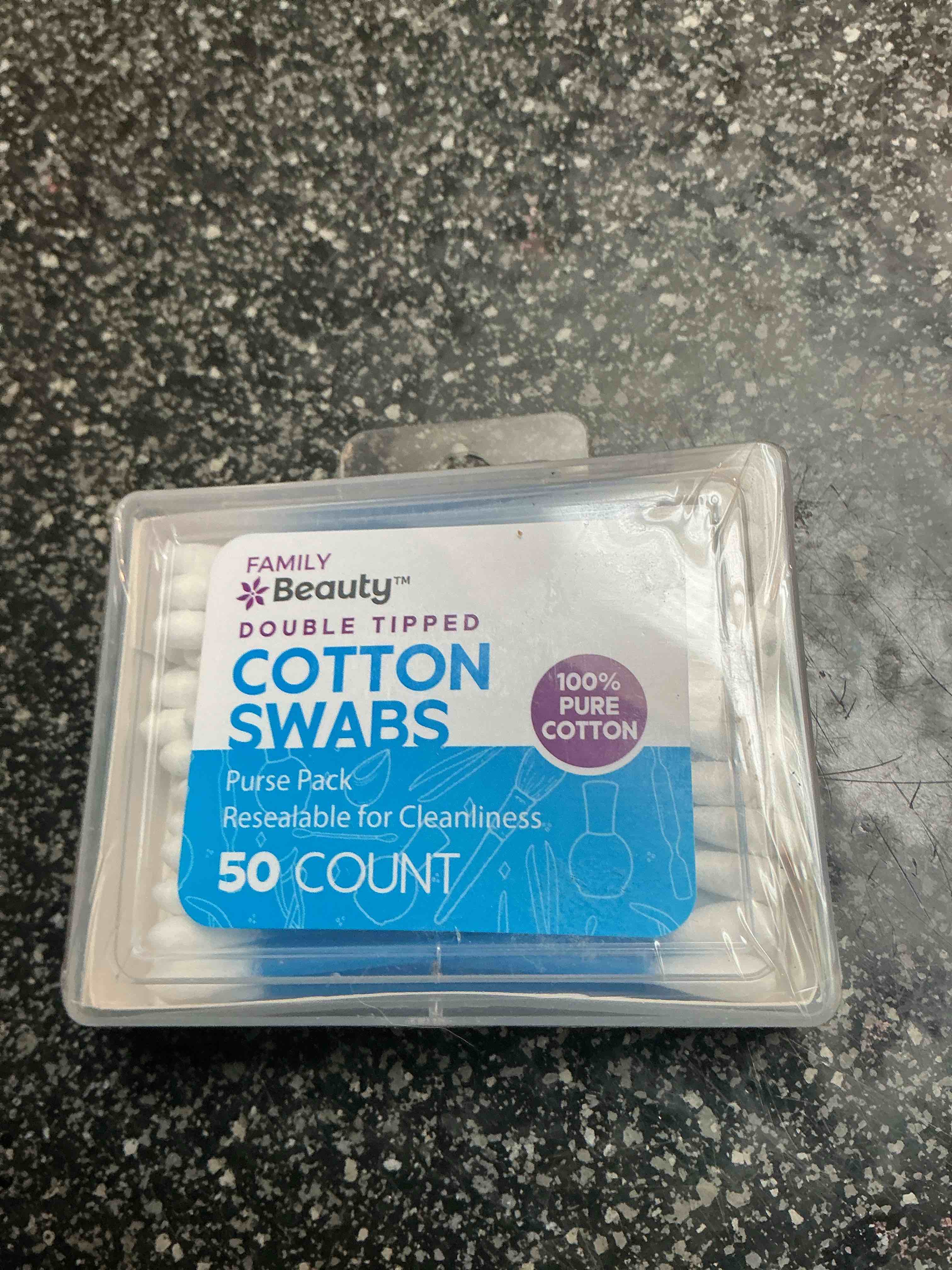 Family Beauty - Double Tipped - Cotton Swabs - 50 count