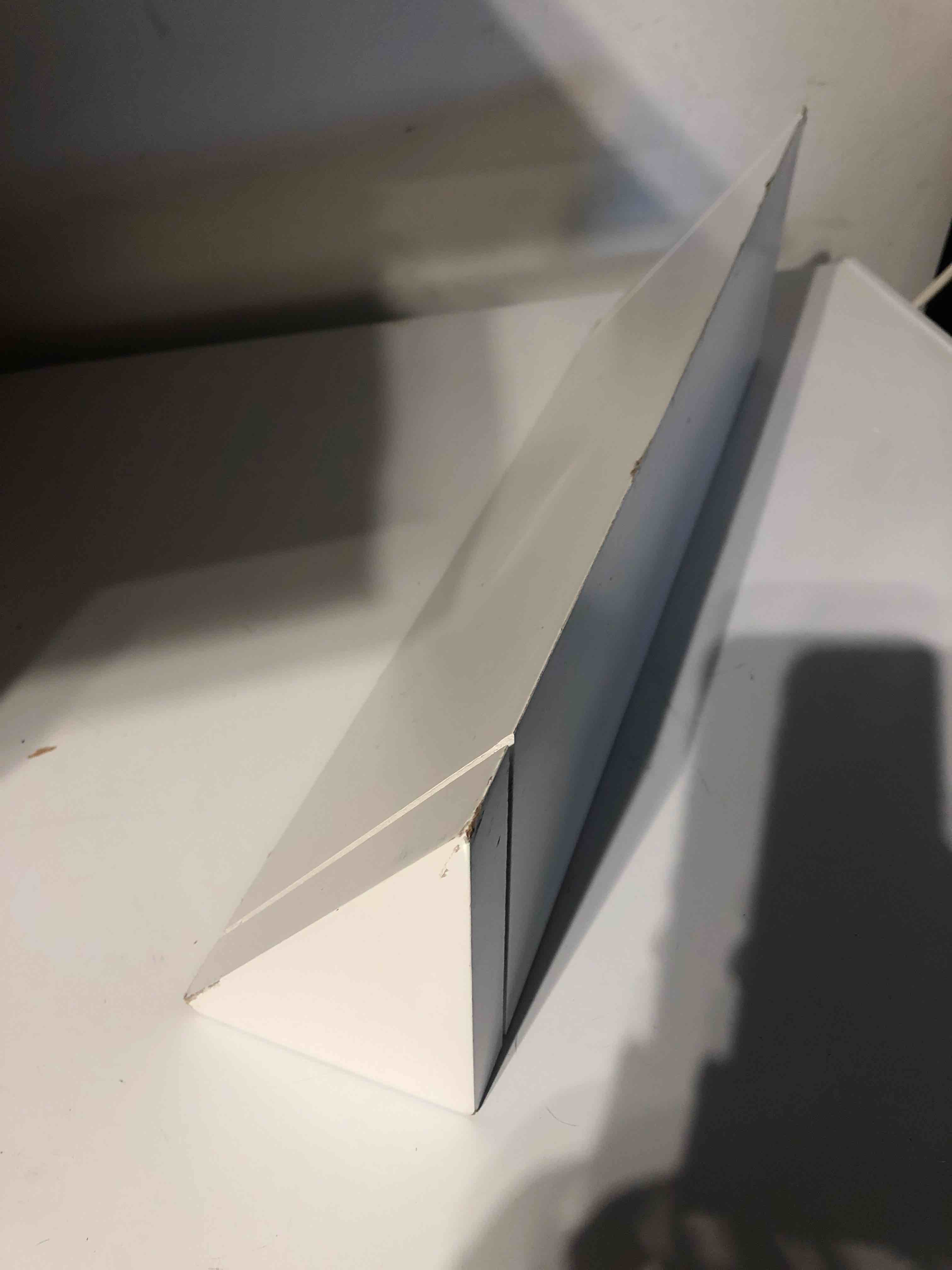 WHITE WEDGE SHELF