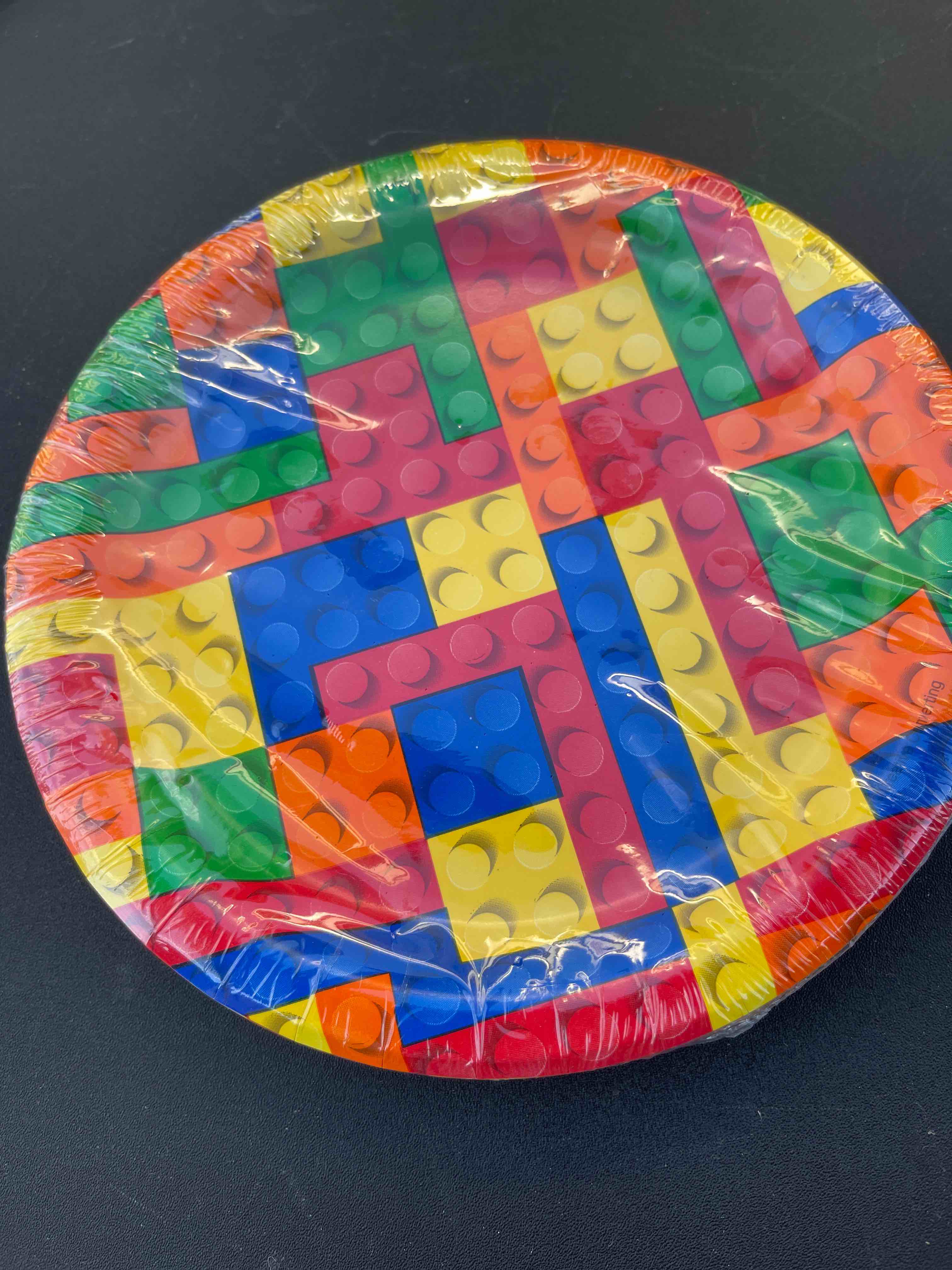 Emoji or Building Block 7"  Dessert Plates Birthday Party Supplies 20/pack Lunch
