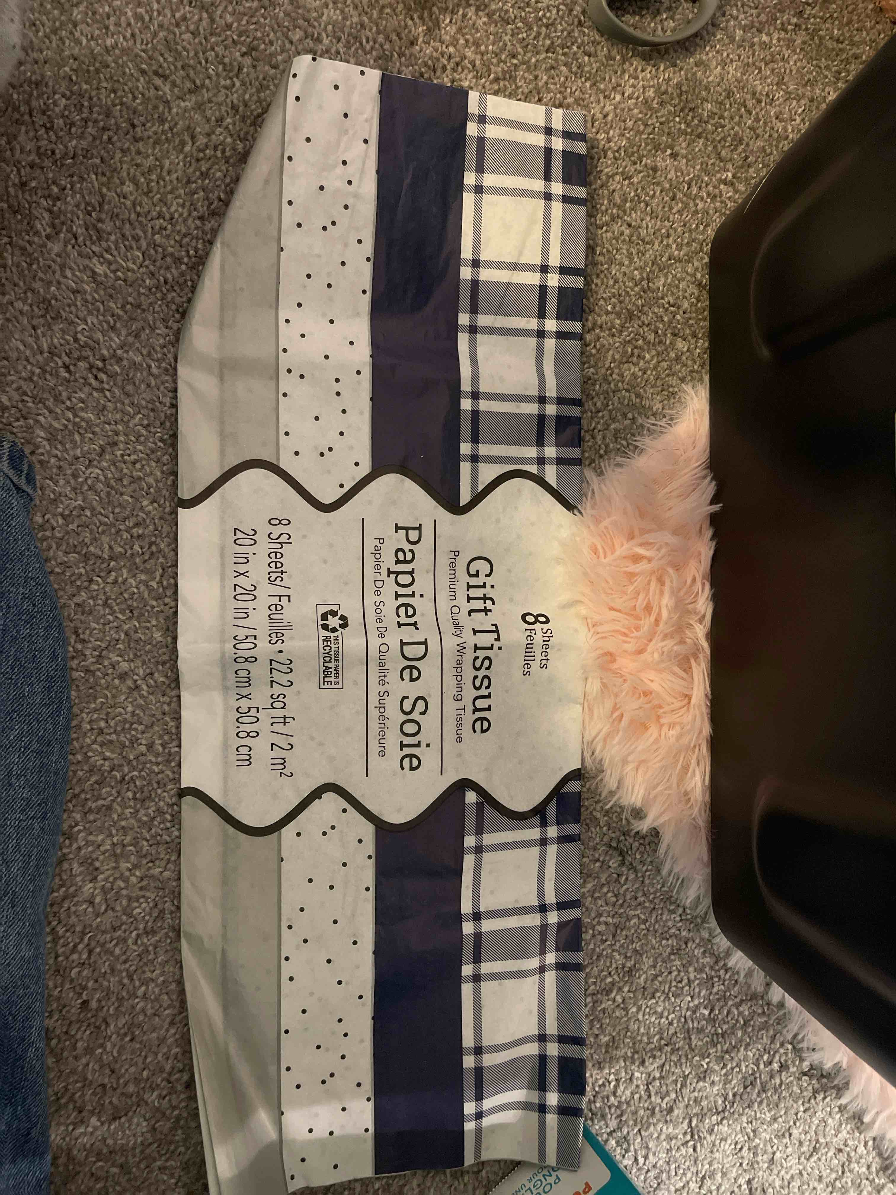 Plaid And Polka Dots Tissue Paper