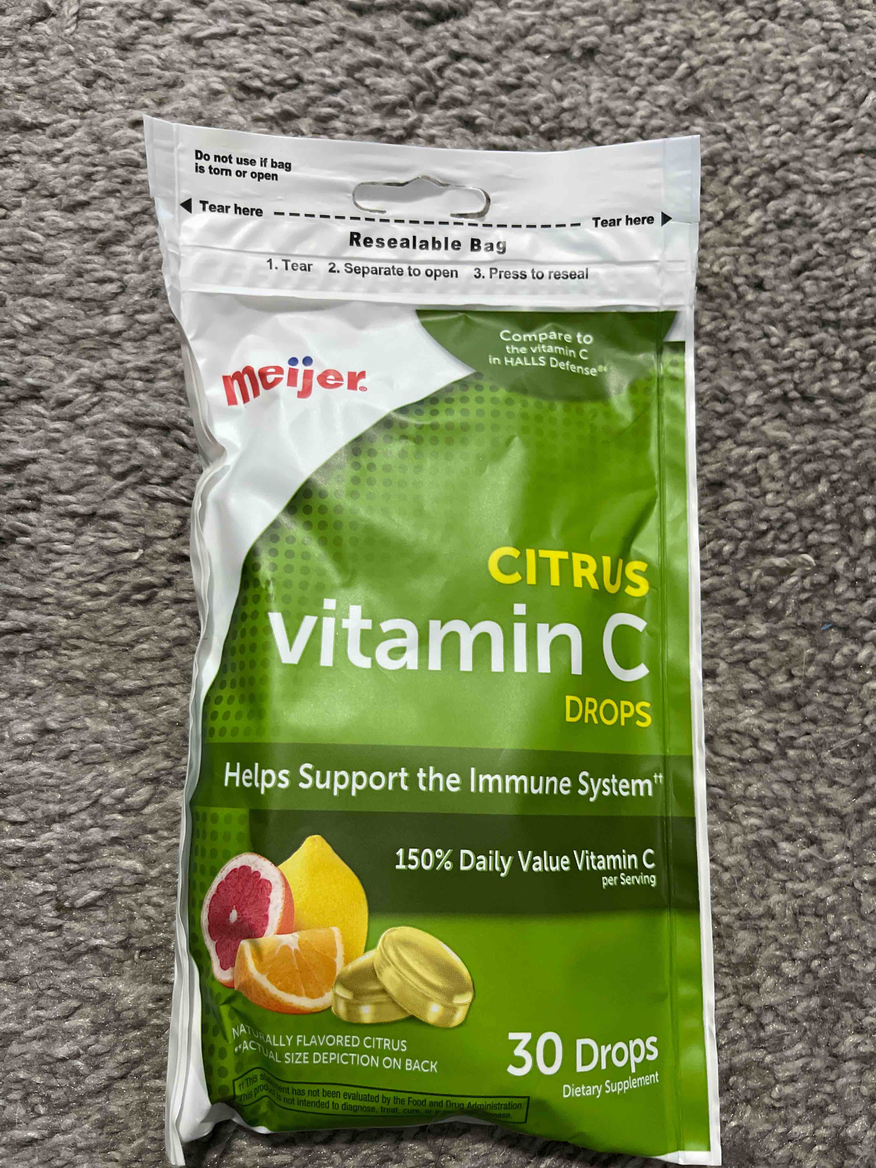 Meijer Citrus Vitamin C Drops