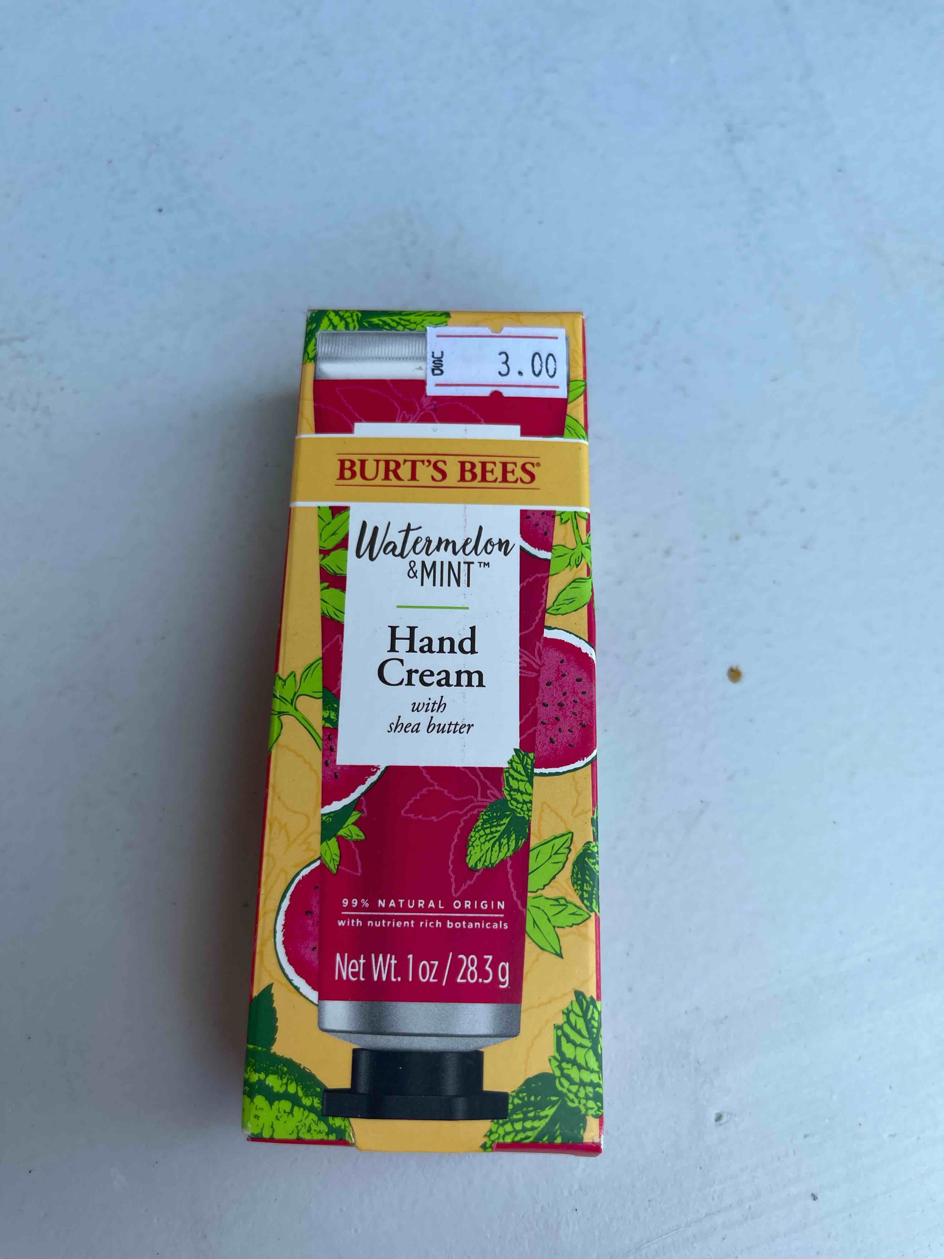 Burt's Bees Watermelon & Mint Hand Cream, 1 OZ