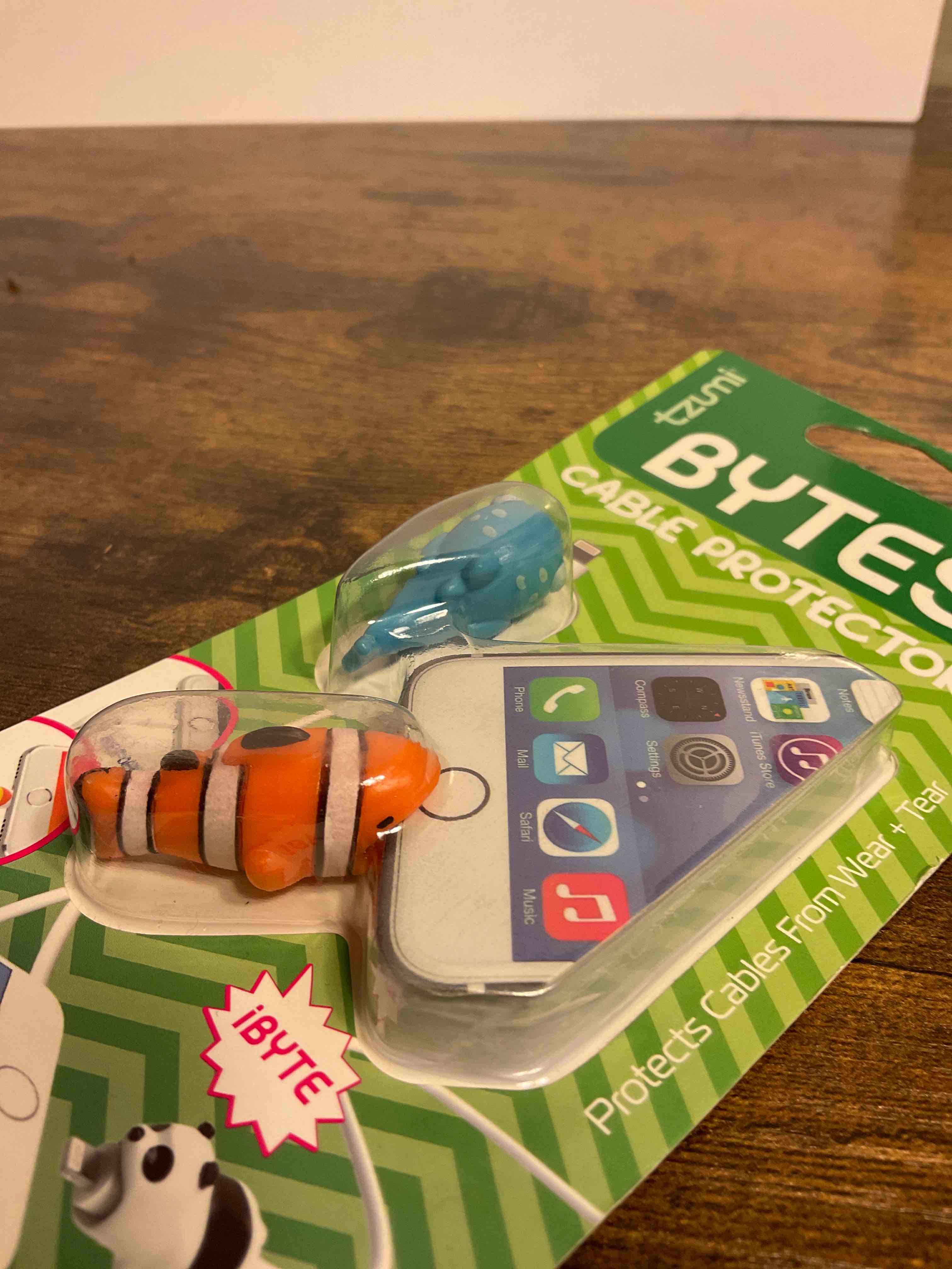 Tzumi Bytes Cable Protectors for iPhone/iPad USB Cable, Cute Animals Charging Cable Saver, Phone Accessory Protect USB Charger (Dalmatian and Cat)