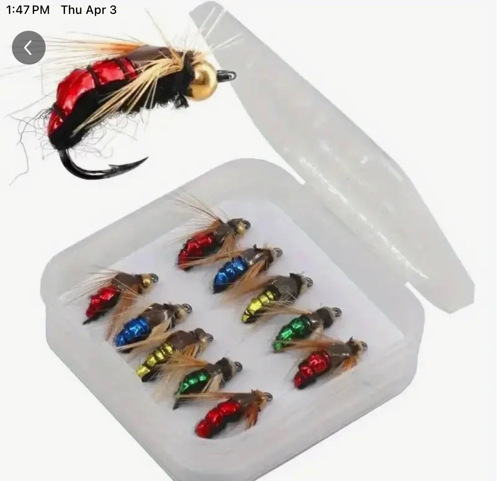 10pcs Kung Fu Small Fly High Simulation Fly Lure, PVC, Mixed Color, with Hook, for Fishing