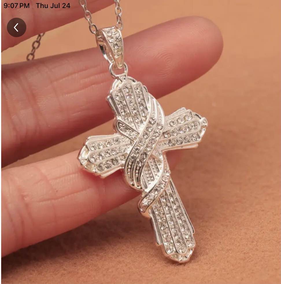 Fashionable Pendant With A Three-dimensional Cross In European And American Style For Men