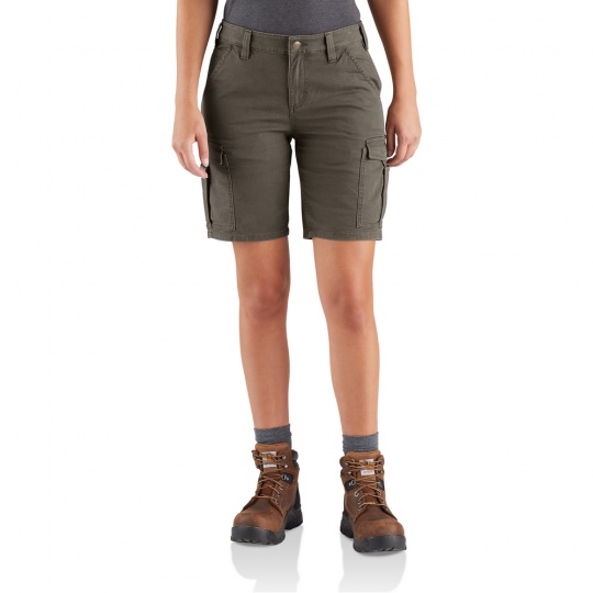 Carhartt Women's Rugged Flex Relaxed Fit Canvas Work Short 18