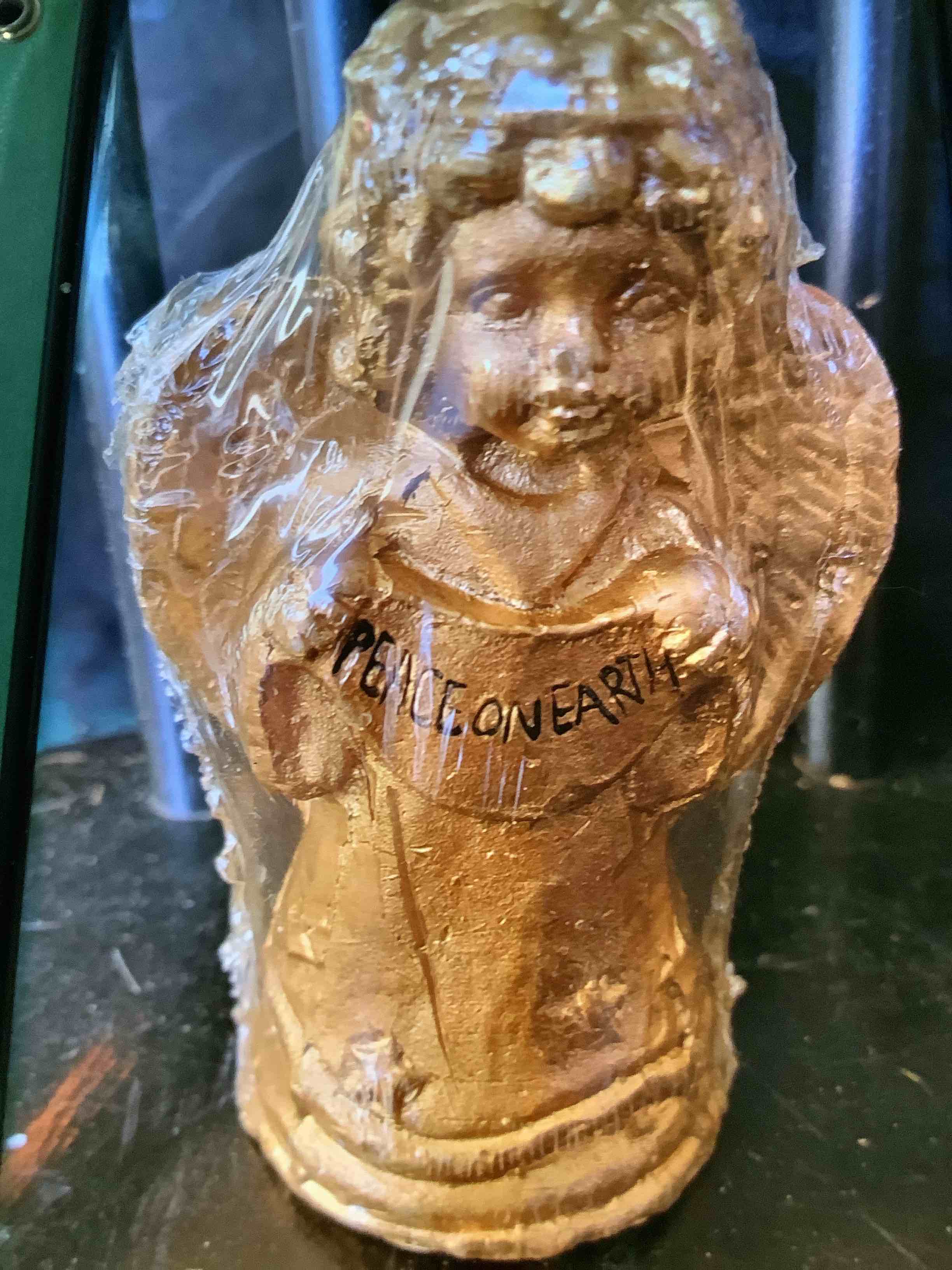 1997 Gold Angel Candle