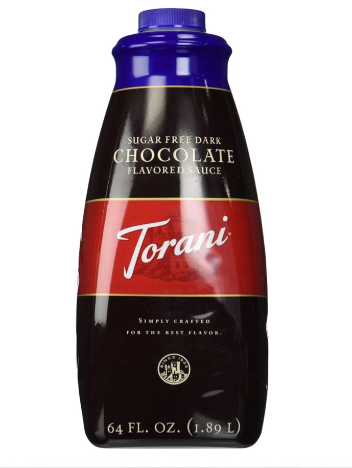 Torani Sugar Free Sauce, Dark Chocolate, 64 Fl Oz