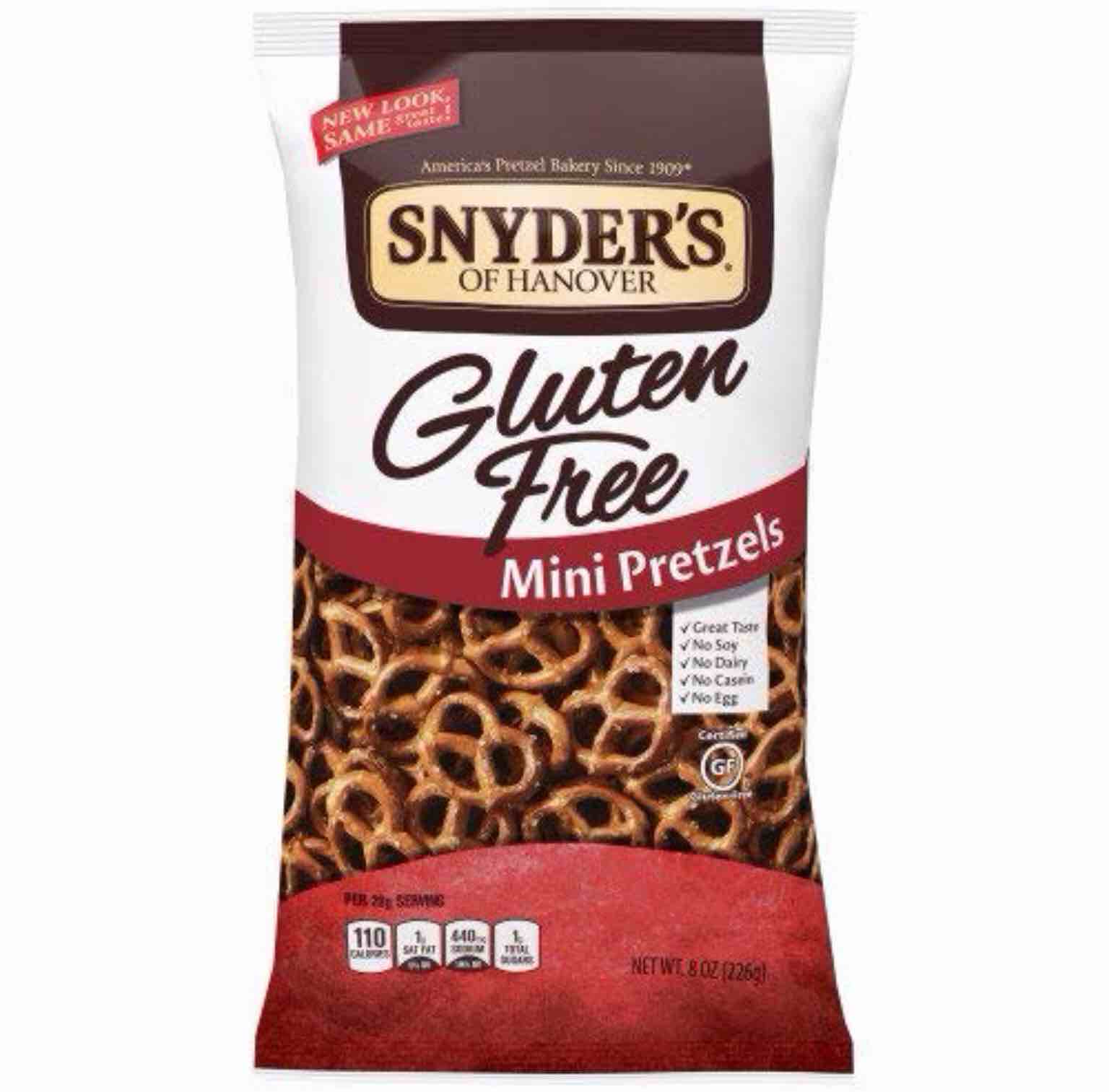 Snyder's of Hanover Gluten Free Mini Pretzels, 8 Ounce