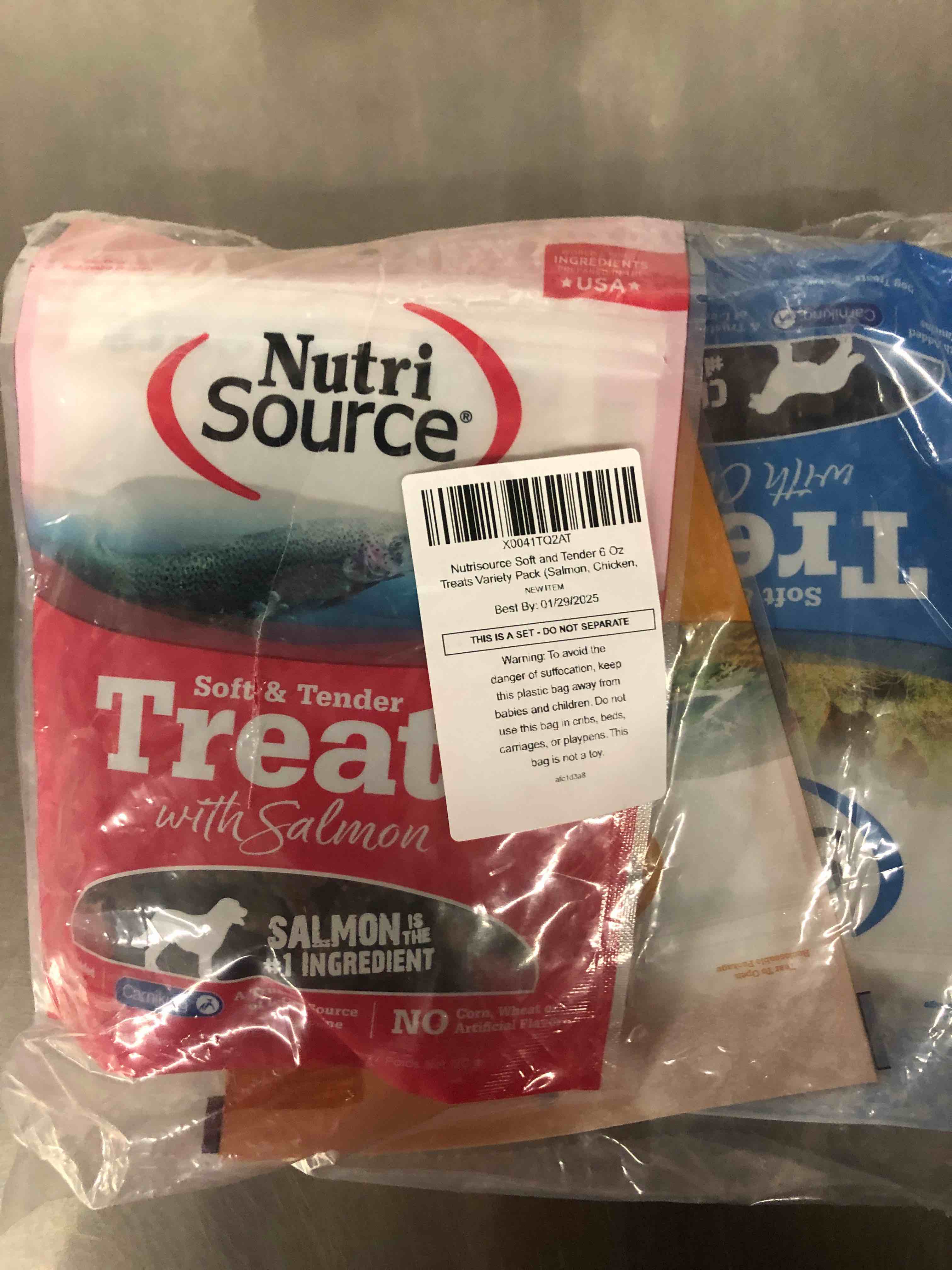 Nutrisource Soft and Tender 6Oz Treats Variety Pack (Salmon, Chicken, Lamb)