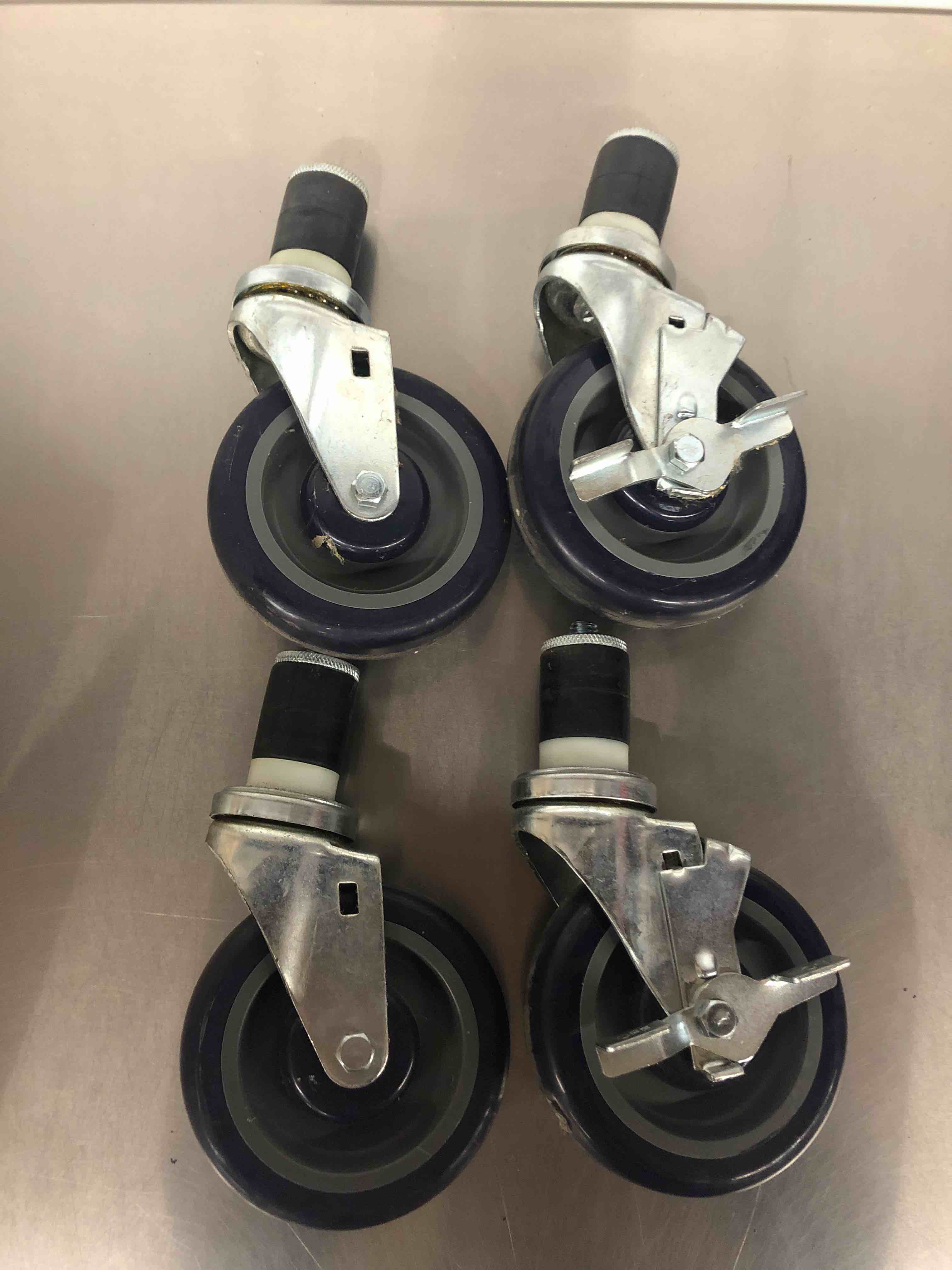 5in Diameter Wheel With Lock (Pack of 4)