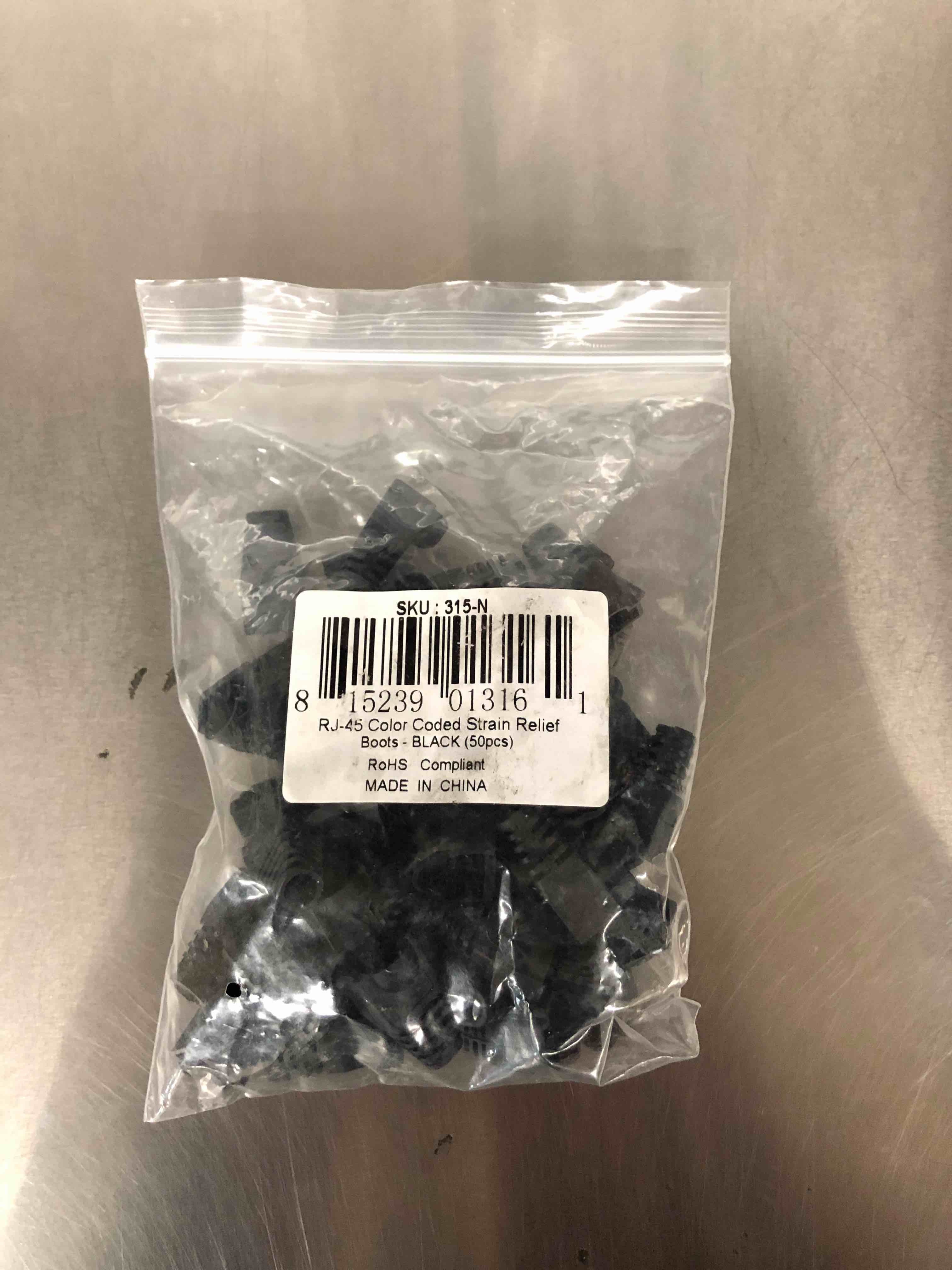 RJ-45 Strain Relief Boots (Black)